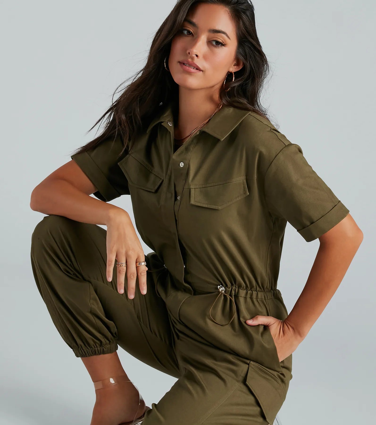 Premium Everyday Utility Cargo Jogger Jumpsuit - Upgrade Your Style