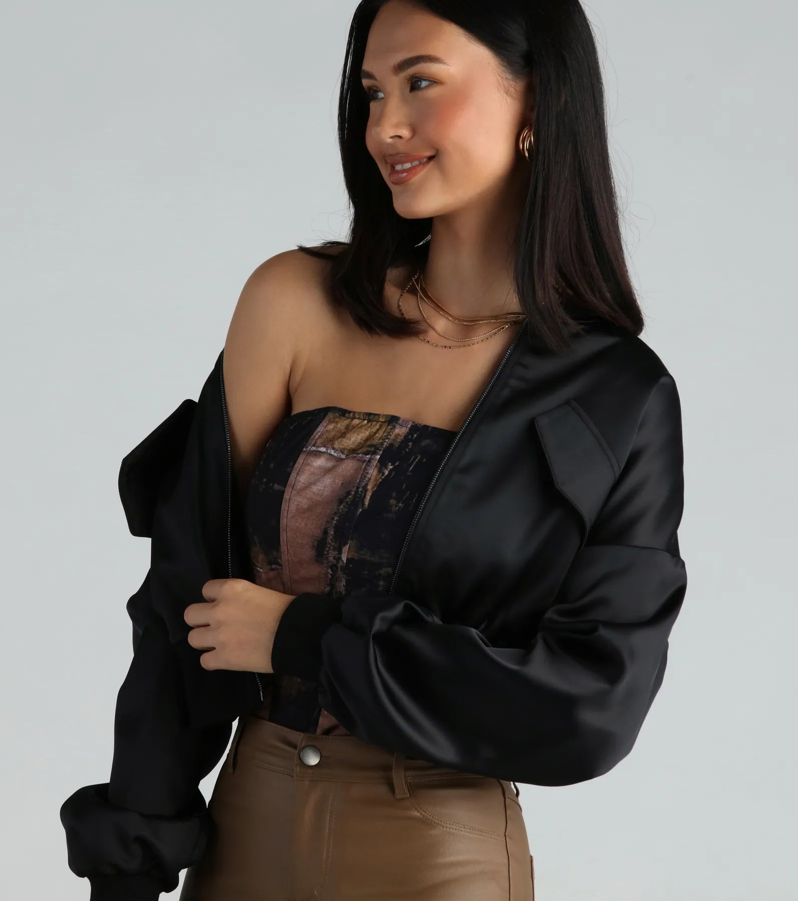 Ultimate Satin Bomber Jacket - Next-Level Style Upgrade