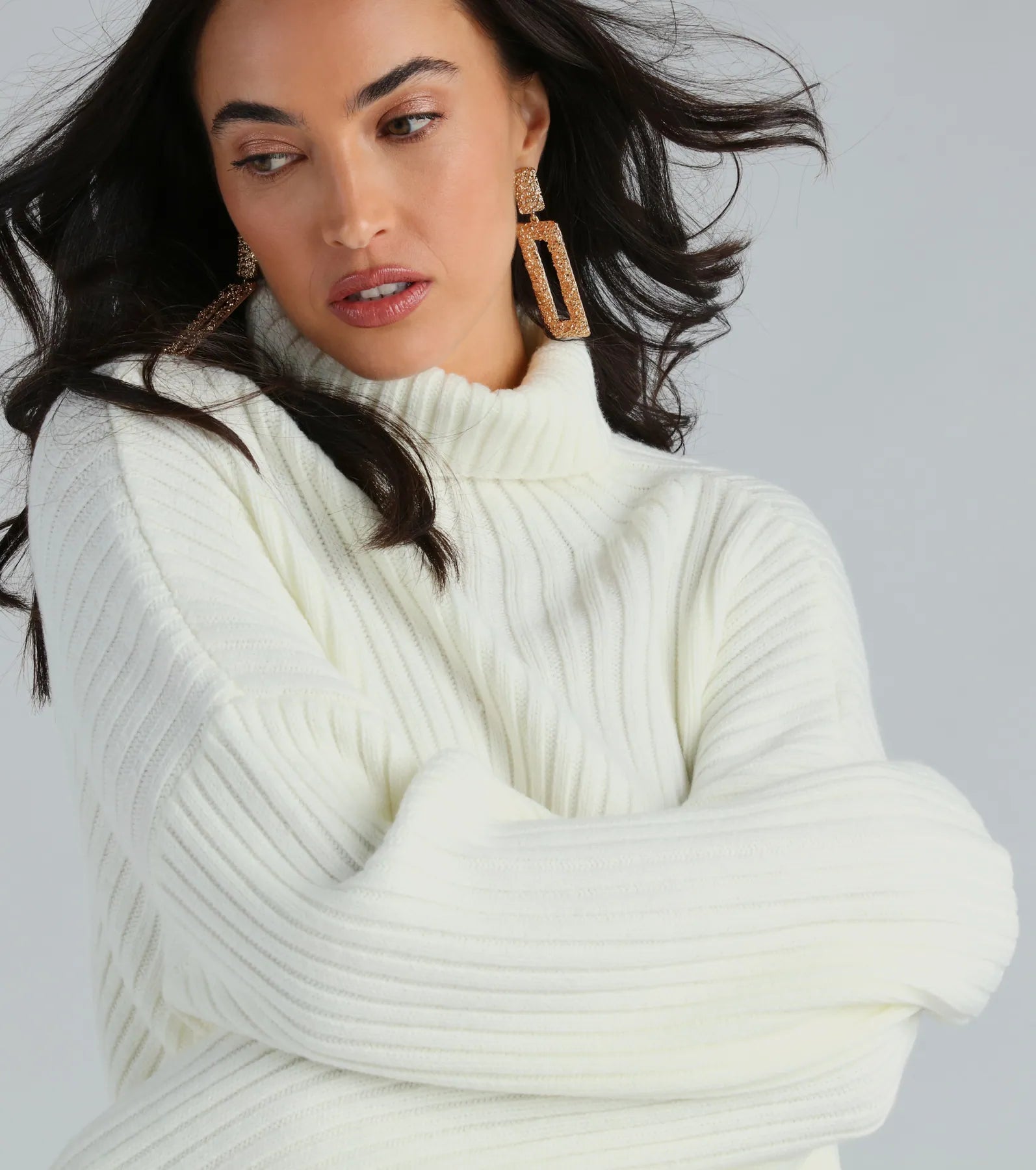 Premium Cozy Turtleneck Crop Sweater - Ultimate Cold Weather Style