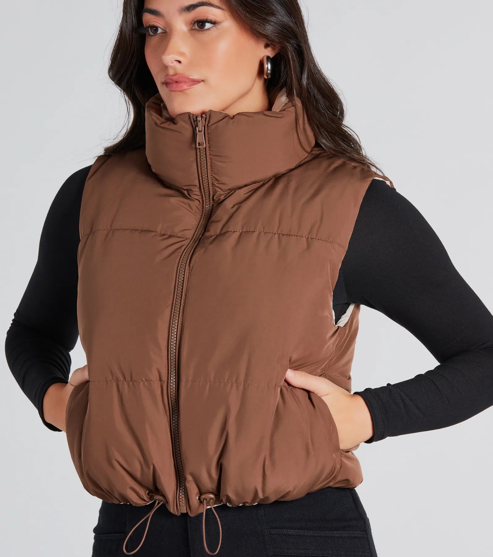 Ultimate Mood-Reversible Puffer Crop Vest