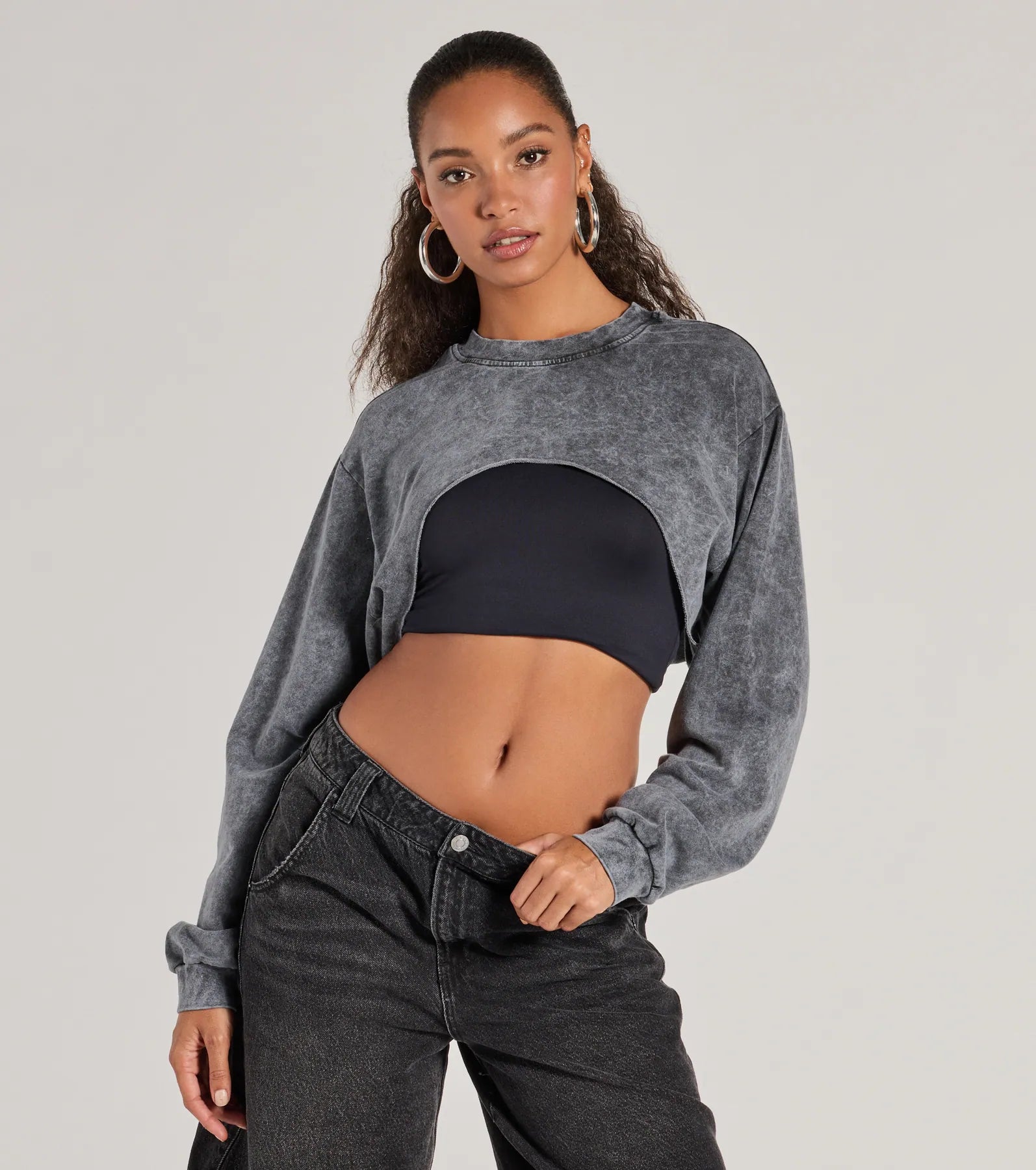 Ultimate Comfy Cozy Washed Knit Pull-Over Topper