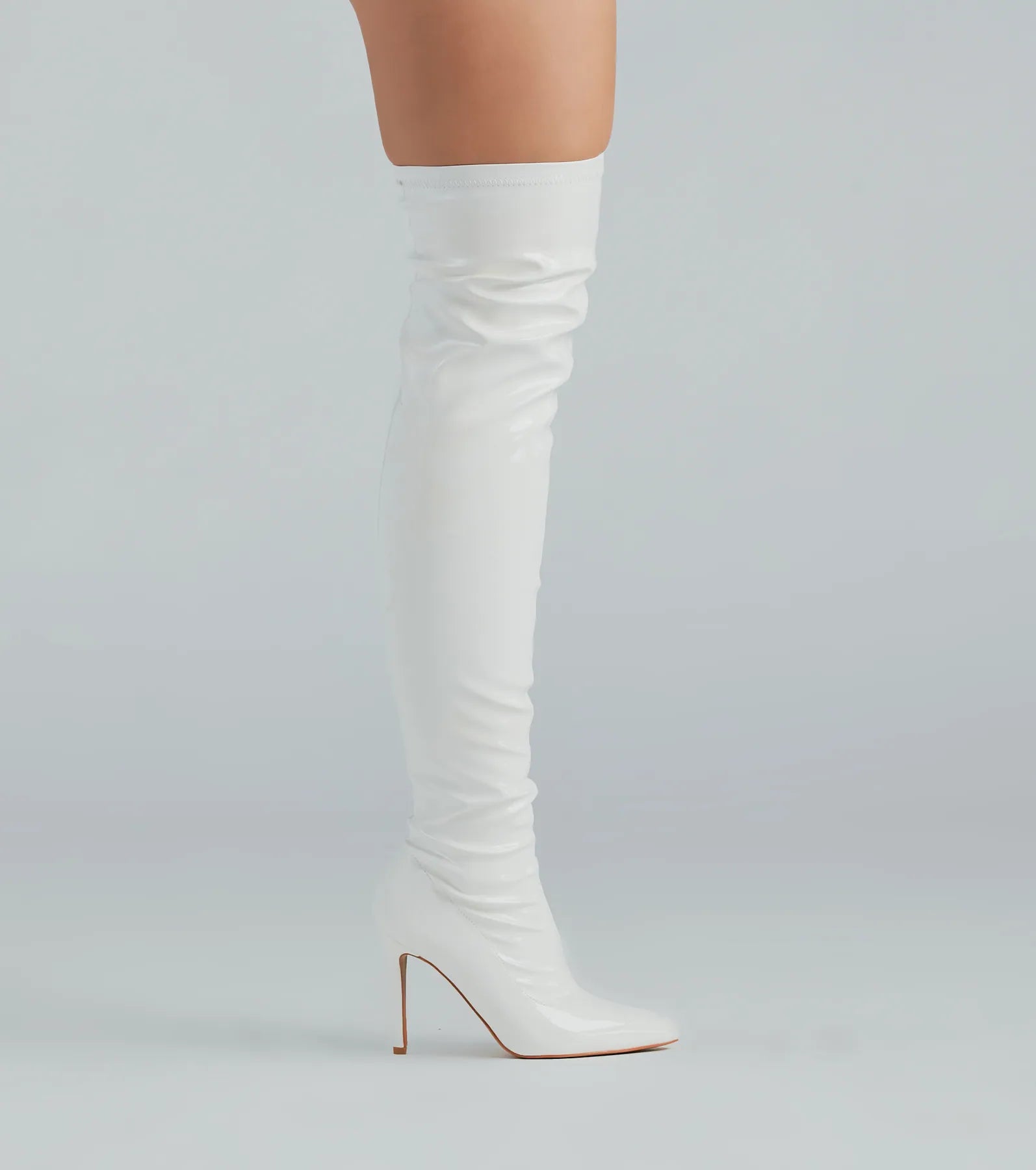 Ultimate Glam Patent Thigh-High Stiletto Boots