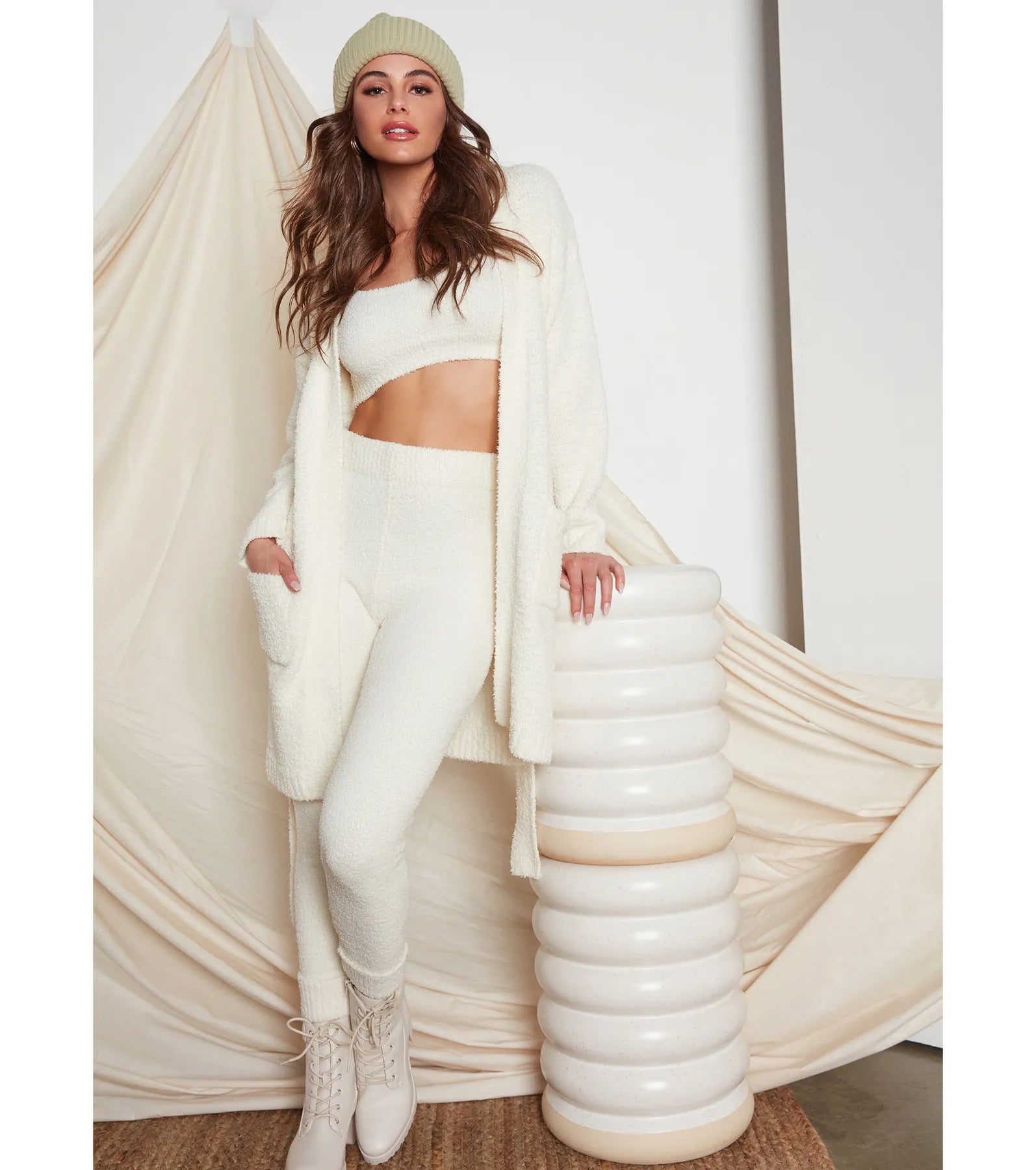 Ultimate Cozy Chenille Tie-Waist Lounge Robe