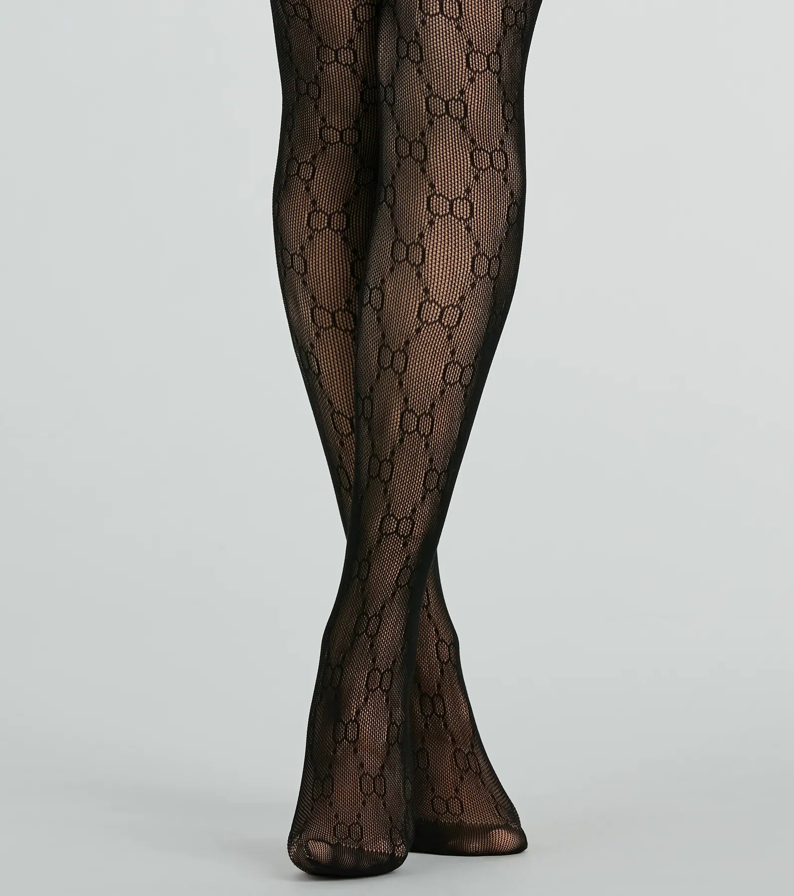 Premium Allure Faux Sheer O-Ring Tights - Ultimate Style Upgrade