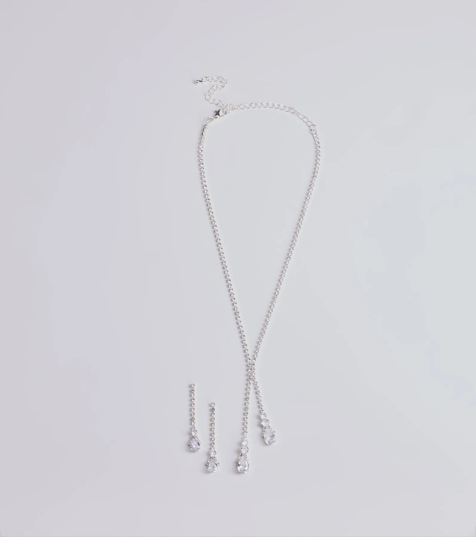 Ultimate Luxe Rhinestone Lariat Jewelry Set