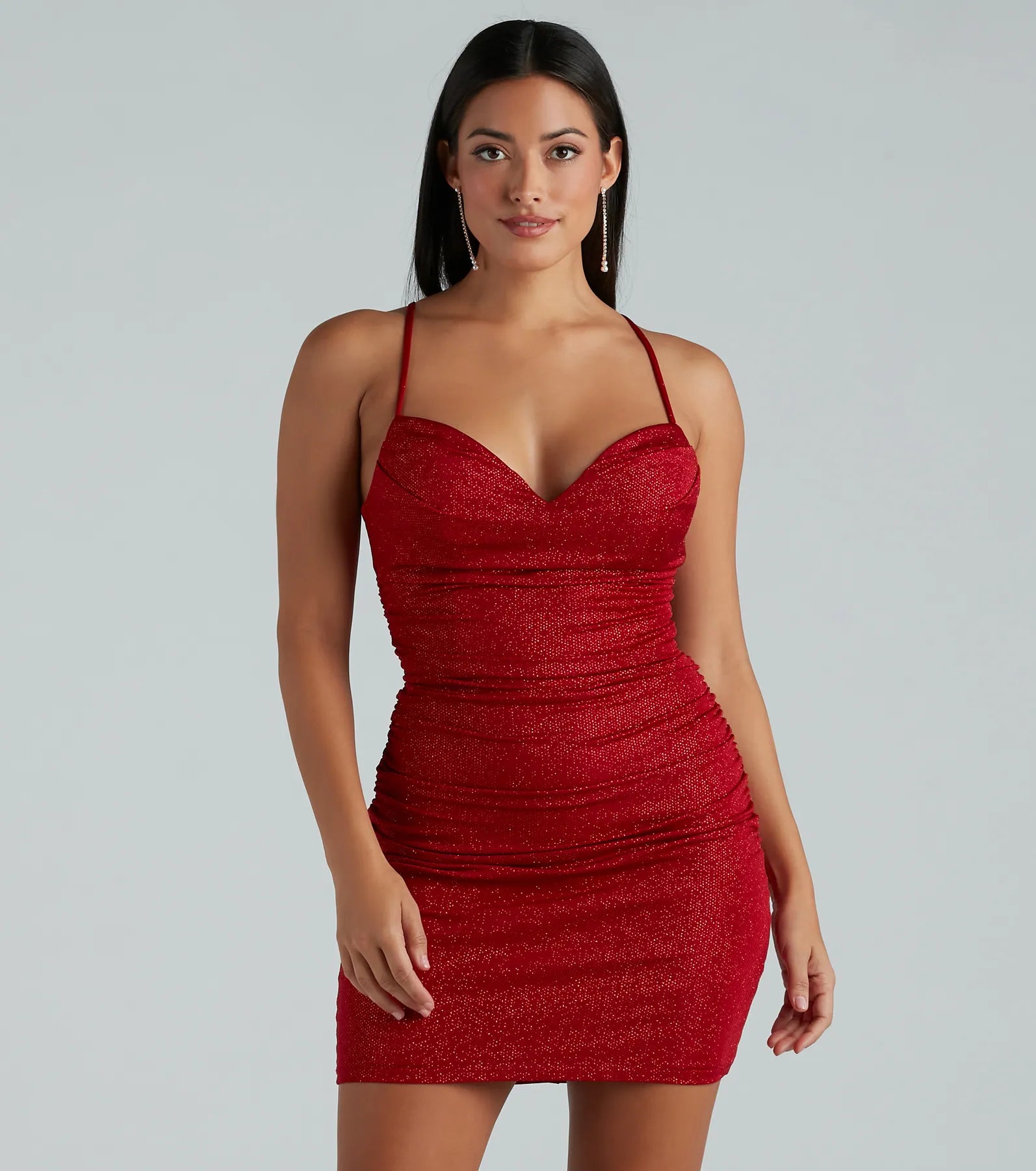 Rita Ultimate Glitter Party Dress - Strappy Back Design