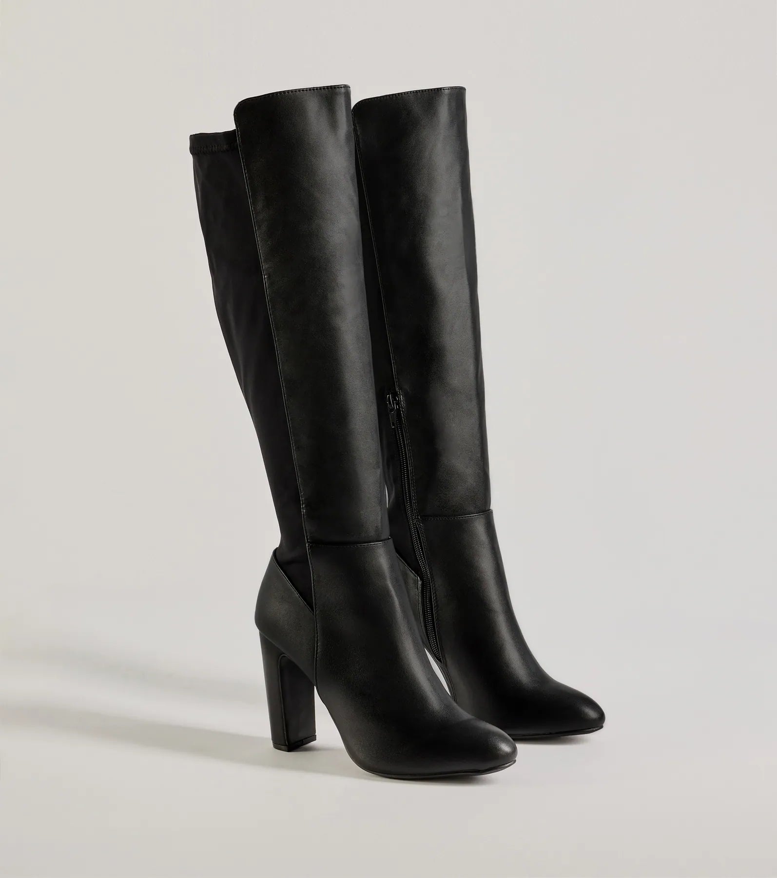 Premium Under-The-Knee Block Heel Boots - Ultimate Style Upgrade