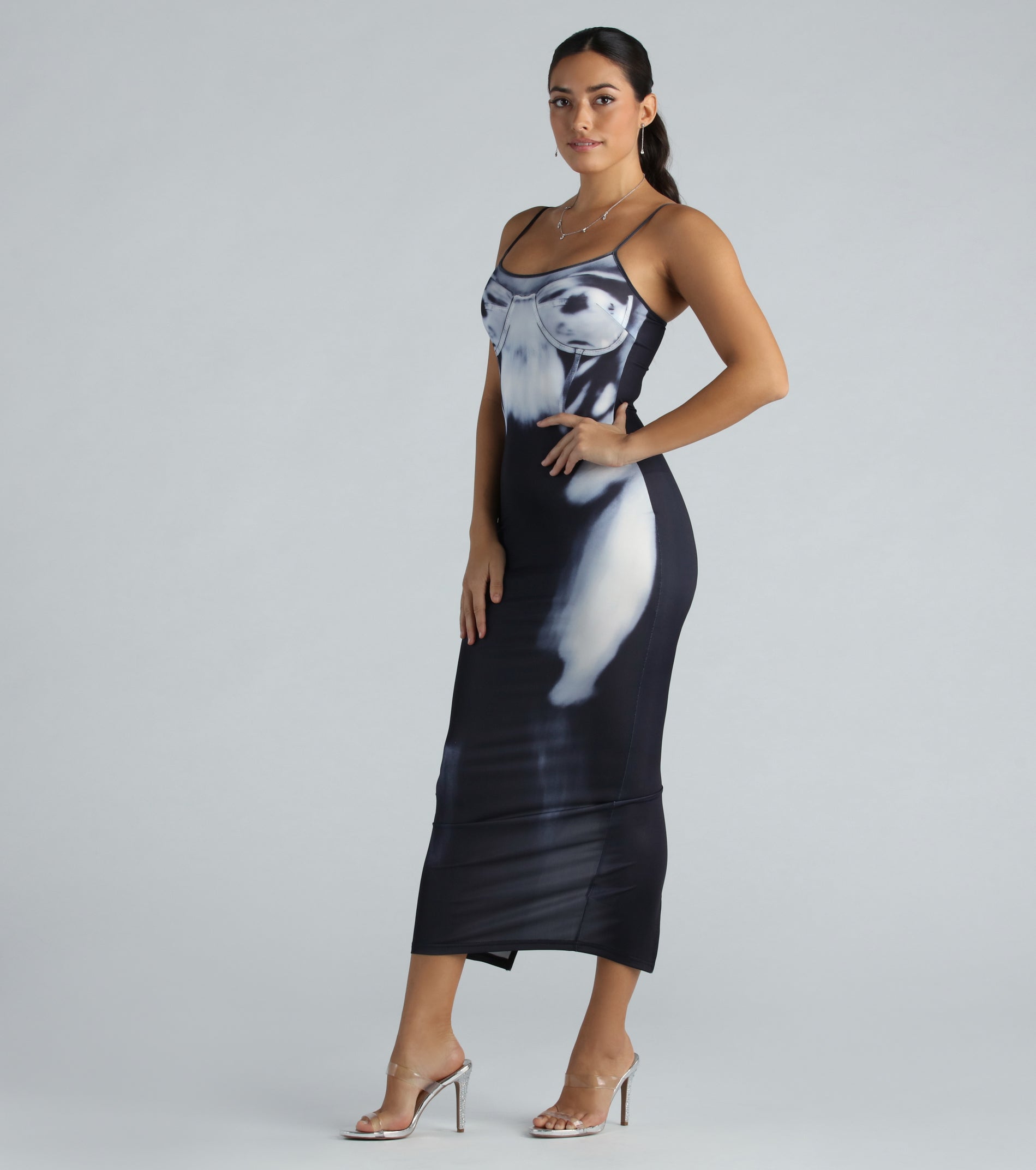 Ultimate X-Ray Graphic Maxi Dress - See Through Me