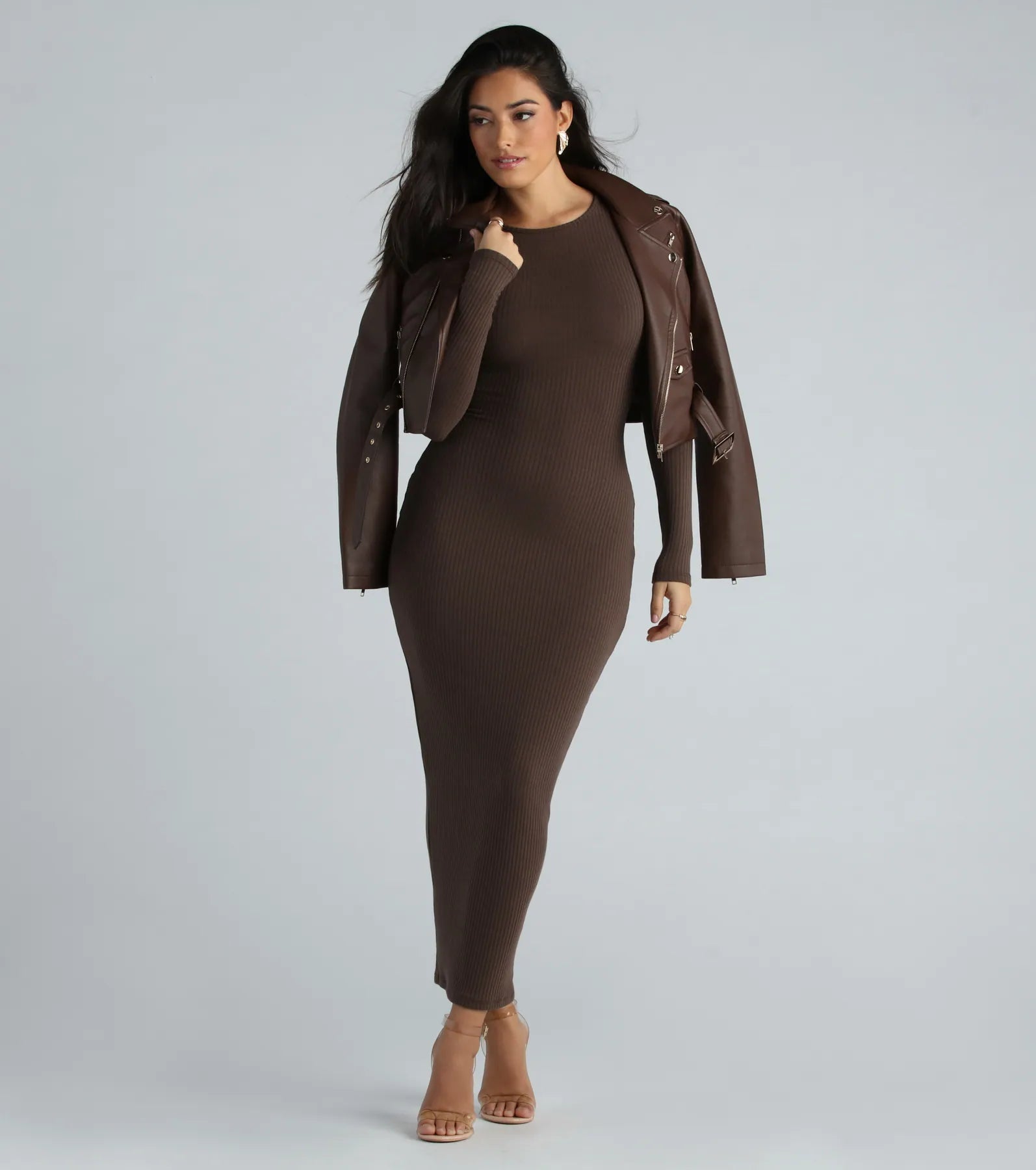 Ultimate Showstopper Long Sleeve Maxi Dress