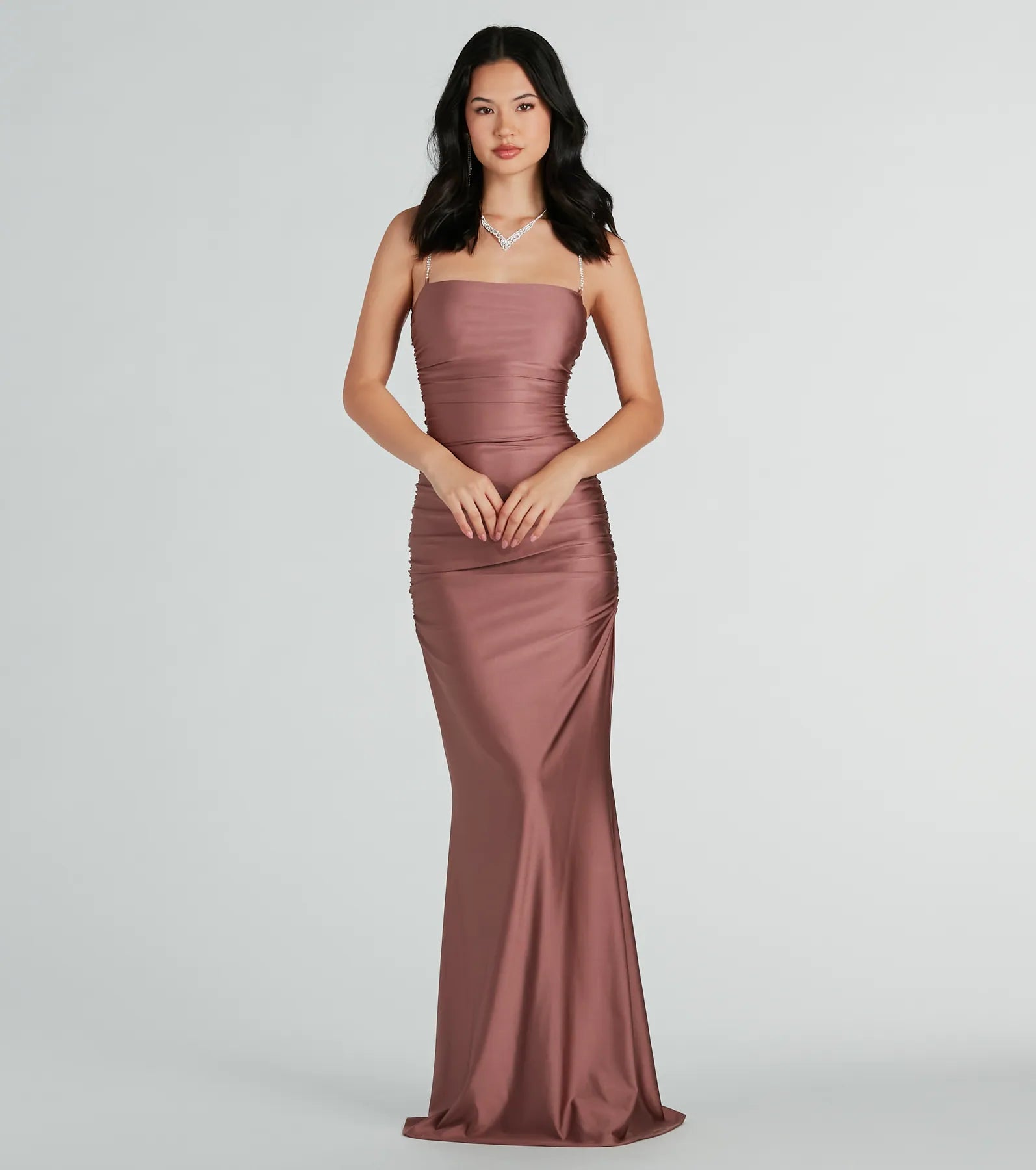 Eliena Premium Rhinestone Mermaid Gown for Black-Tie Events