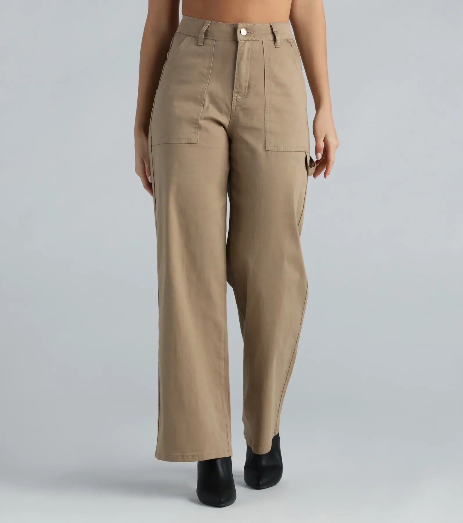 Premium High-Rise Wide-Leg Carpenter Pants - Ultimate Street Style