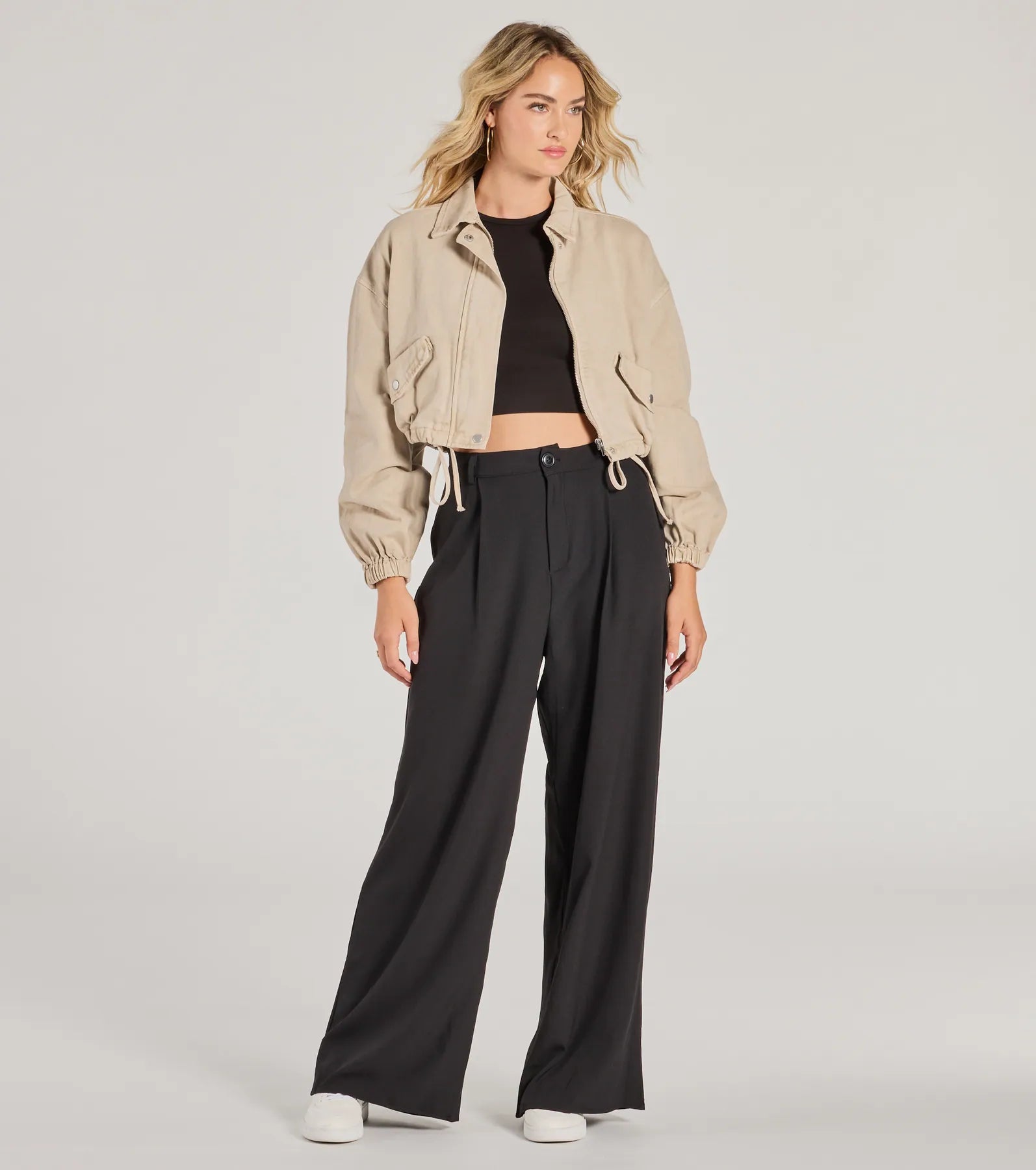 Premium High-Rise Wide Leg Trousers for Effortless Elegance
