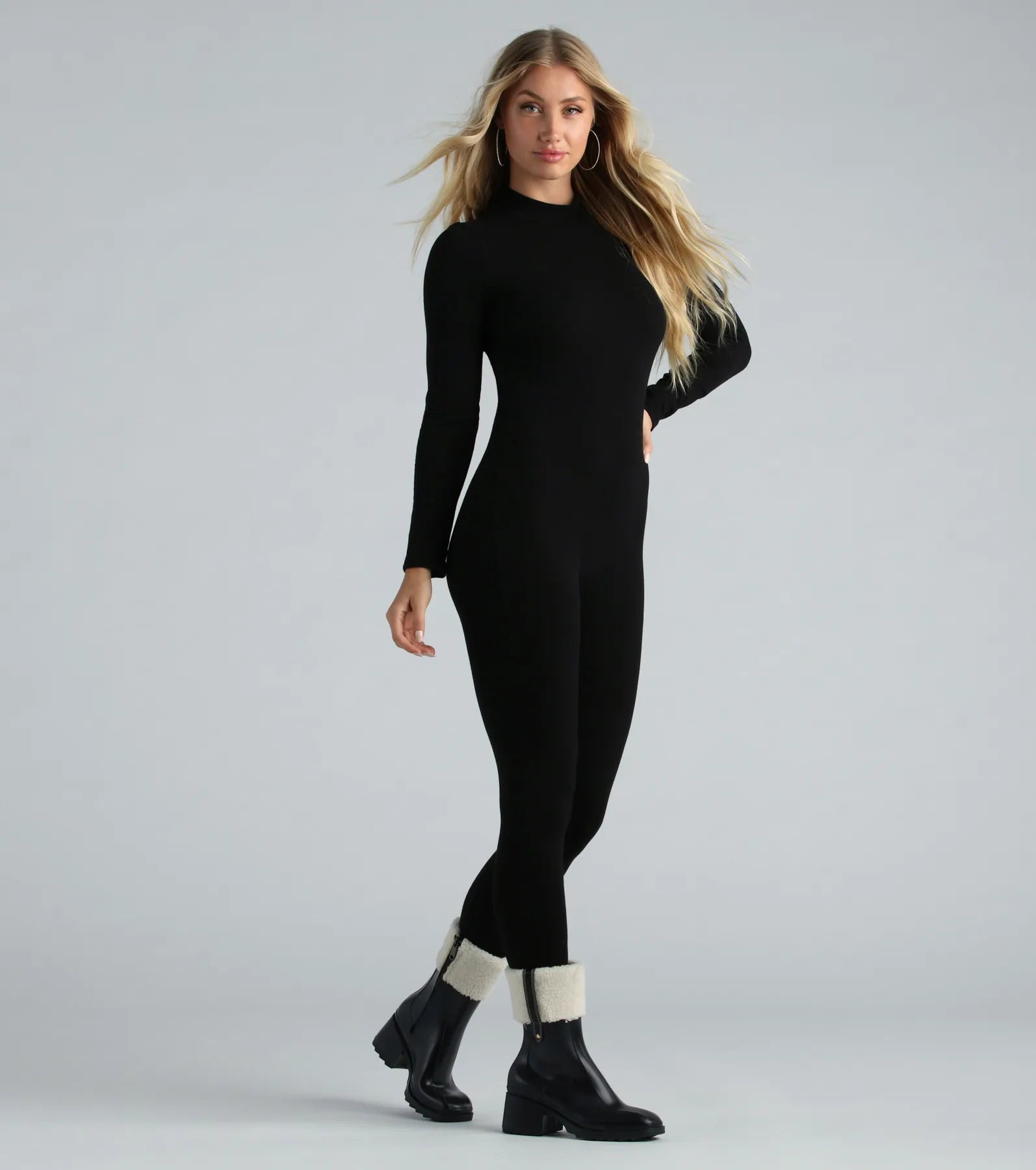 Premium Long Sleeve Open Back Catsuit - Ultimate Comfort & Style