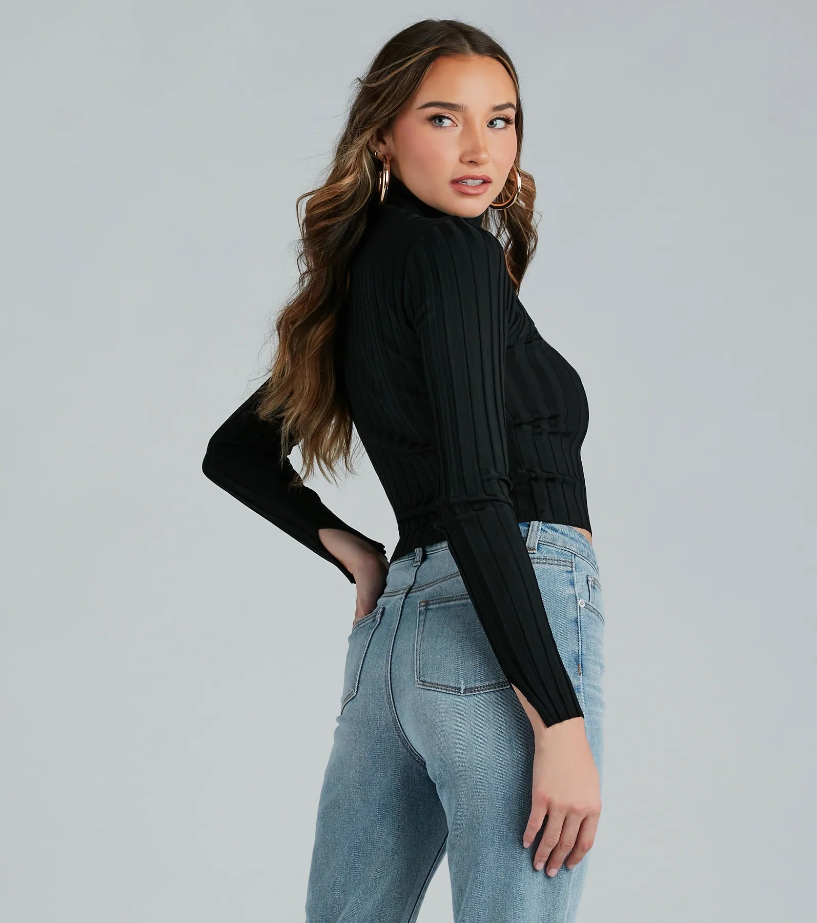 Ultimate Rib Knit Cutout Sweater - Chic & Casual