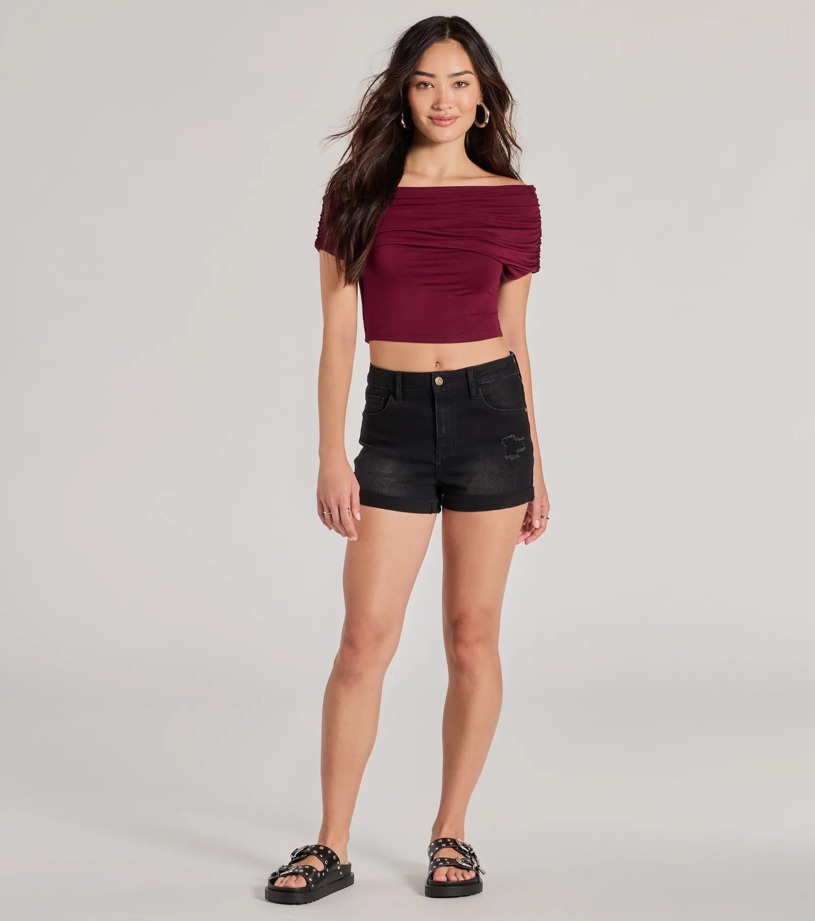 Ultimate Modern Chic One-Shoulder Crop Top