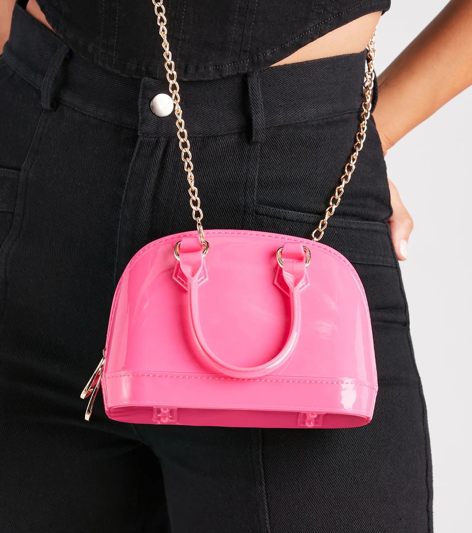 Ultimate Glam Jelly Satchel Bag - Summer Essential