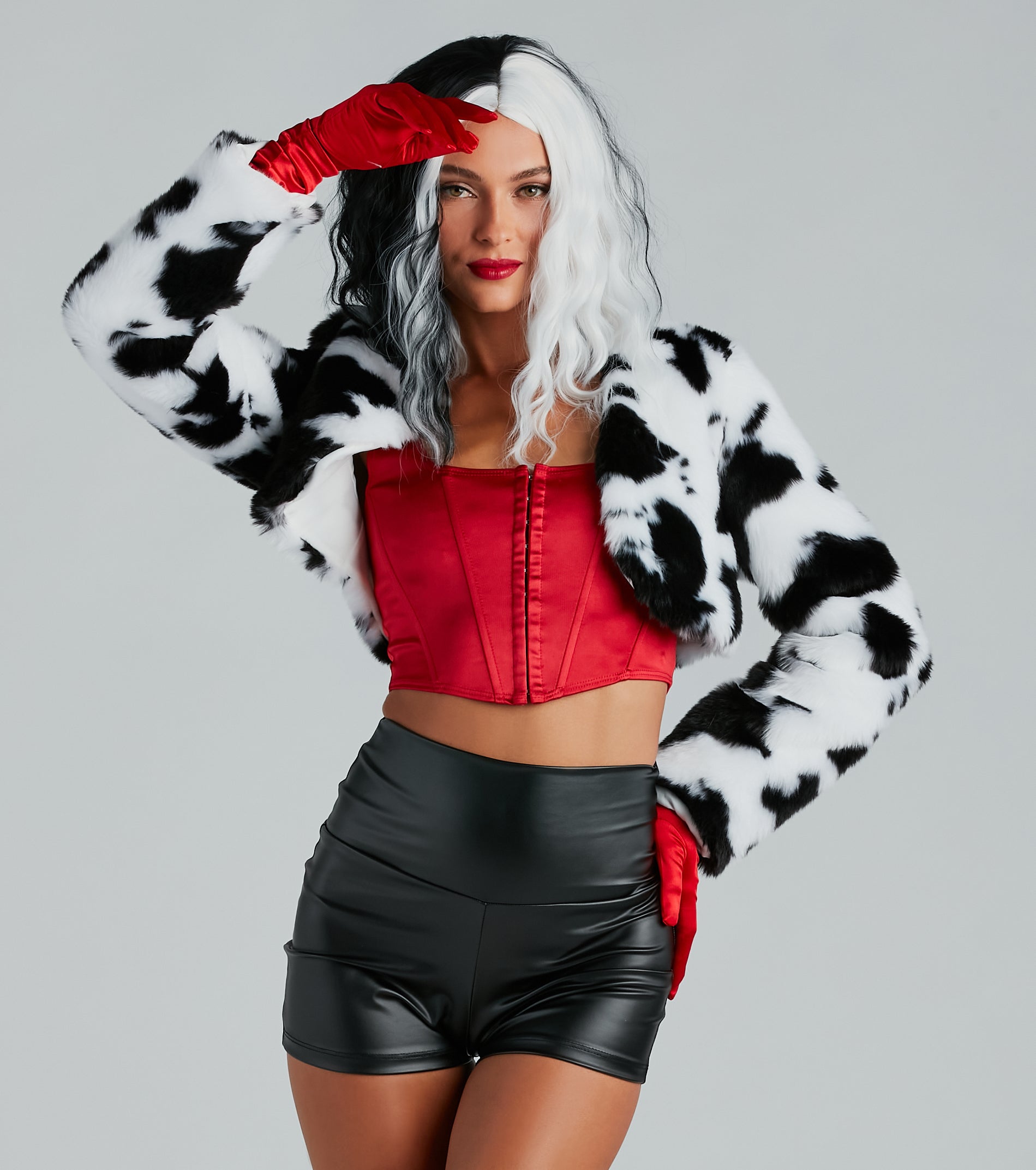 Ultimate Diva Energy Cropped Faux Fur Jacket