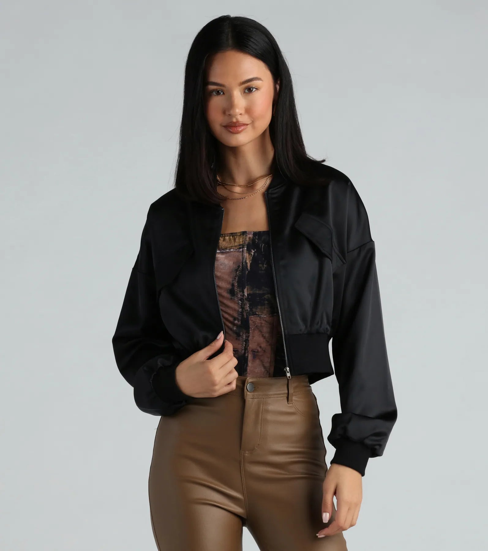 Ultimate Satin Bomber Jacket - Next-Level Style Upgrade