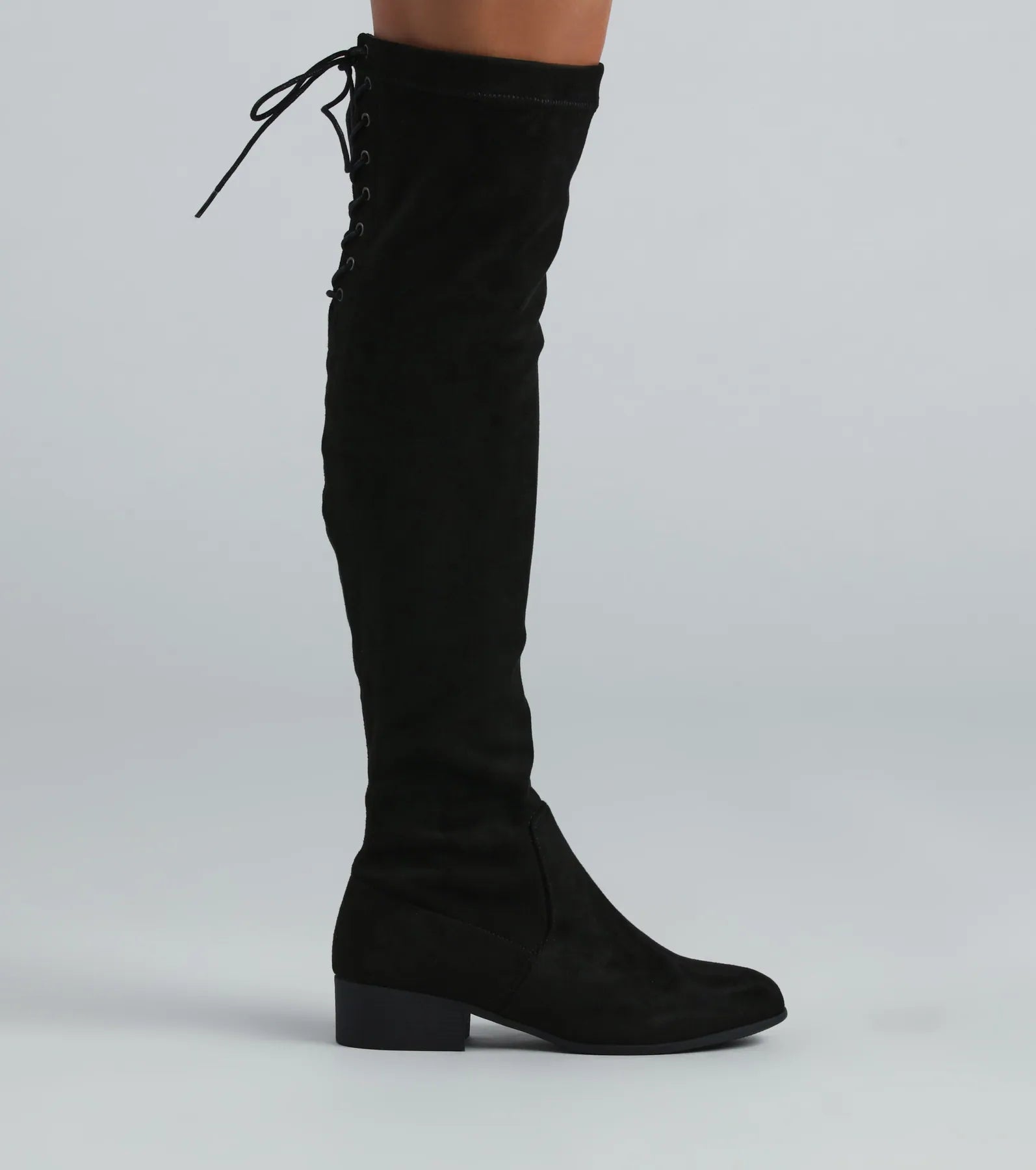 Ultimate Elegance Lace-Up Knee High Boots