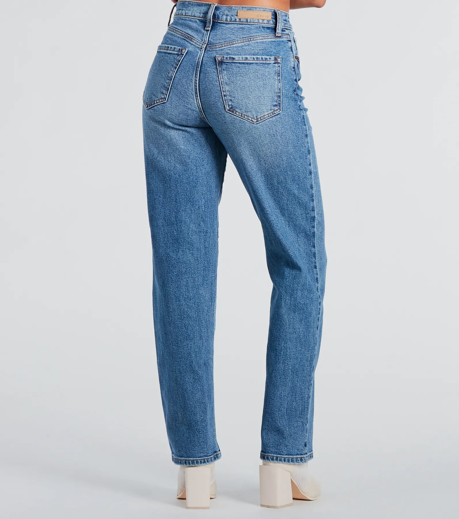 Premium High-Rise Straight-Leg Boyfriend Jeans - Ultimate Comfort & Style