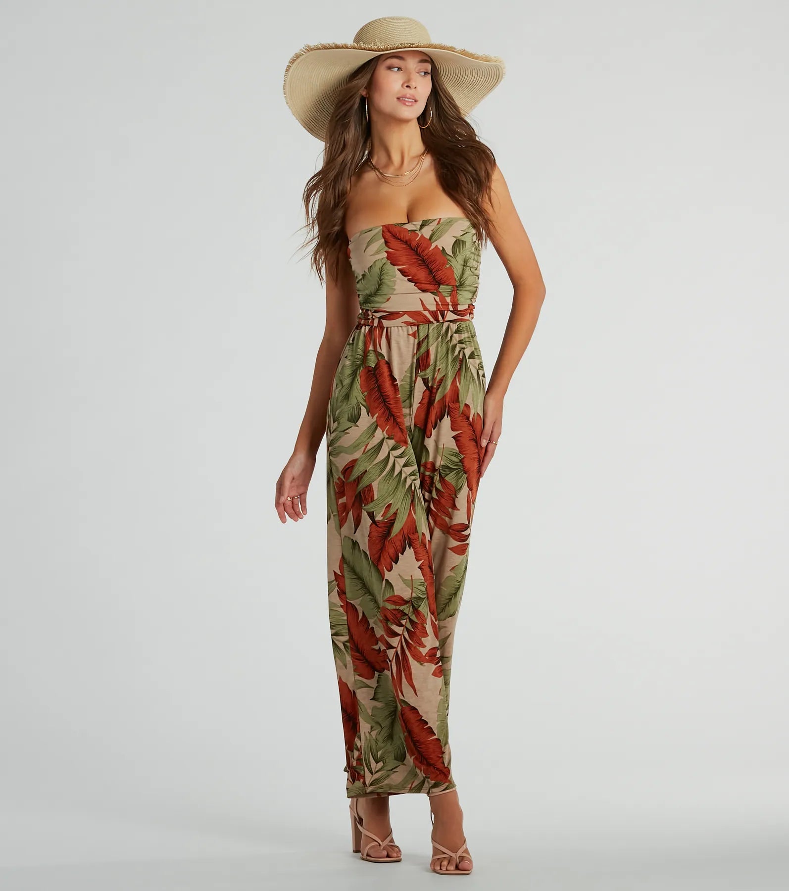 Ultimate Boho Chic Tiered Floppy Straw Hat - Premium Sun Protection