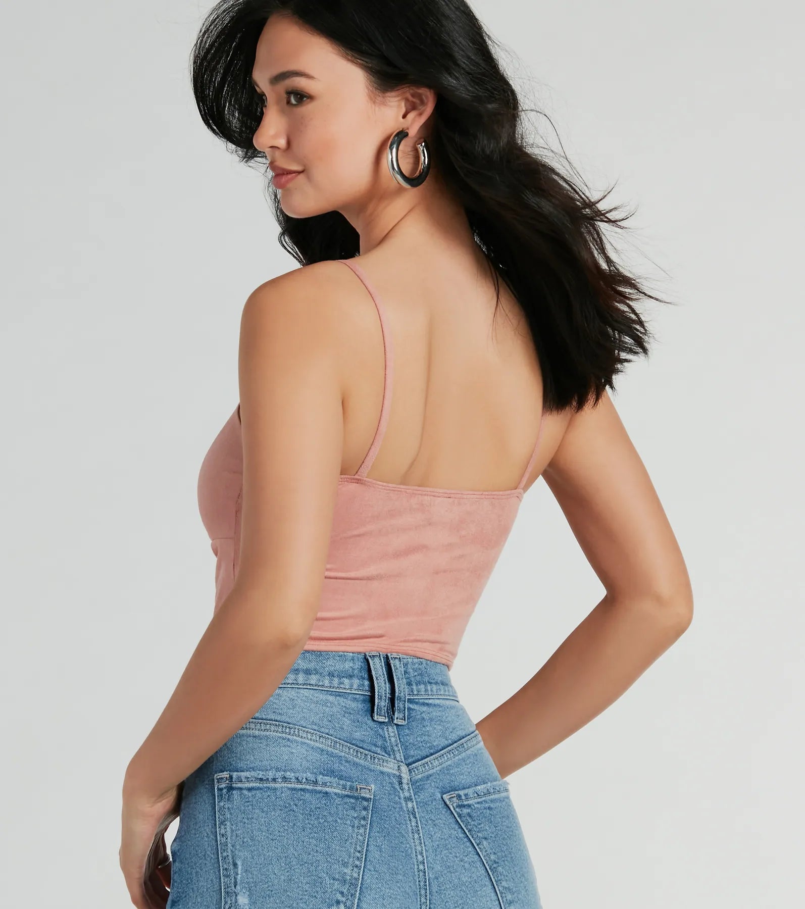 Premium Faux Suede Crop Top - Effortlessly Chic