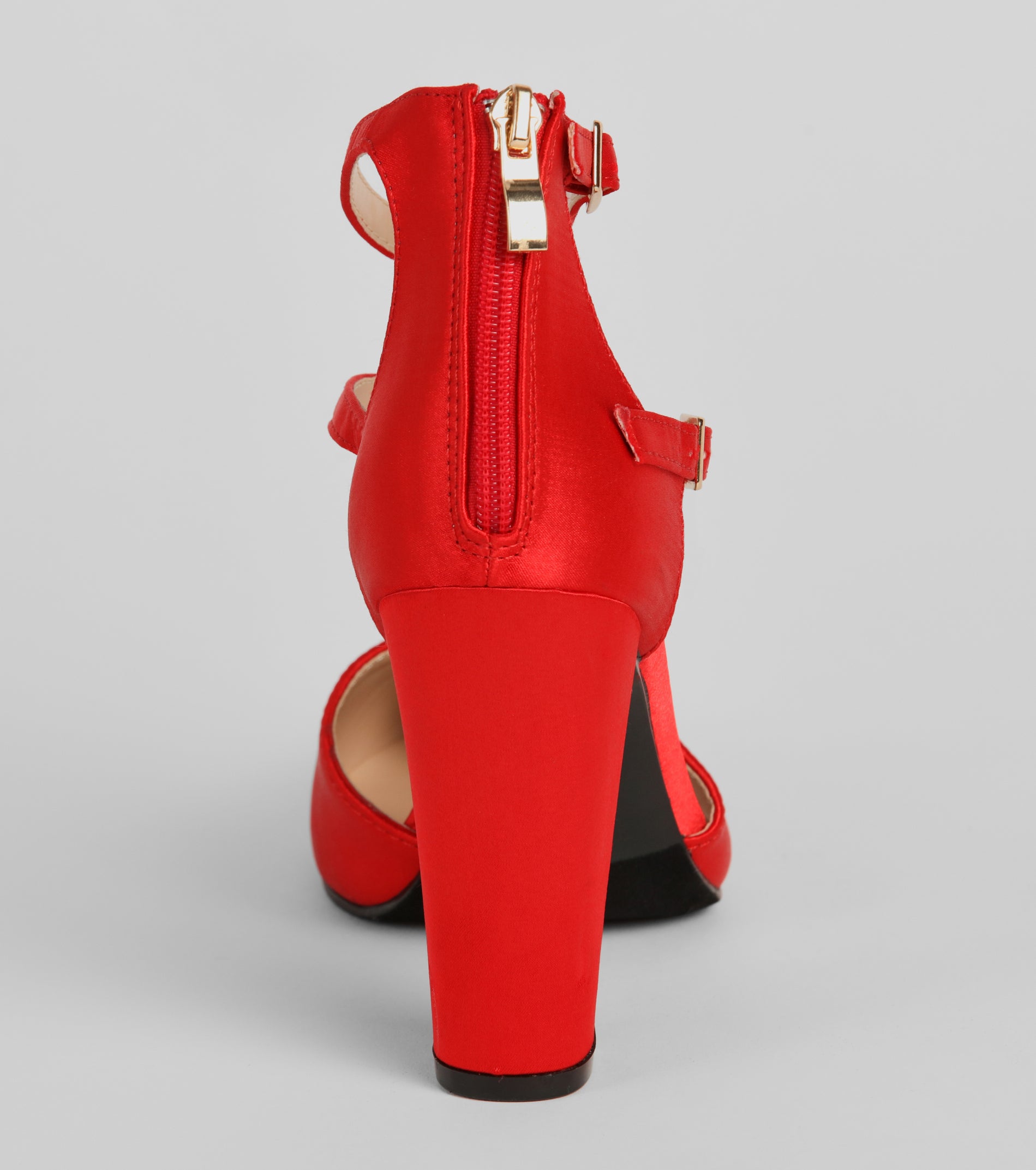 Premium Satin Block Heel Pumps - Elevate Your Style