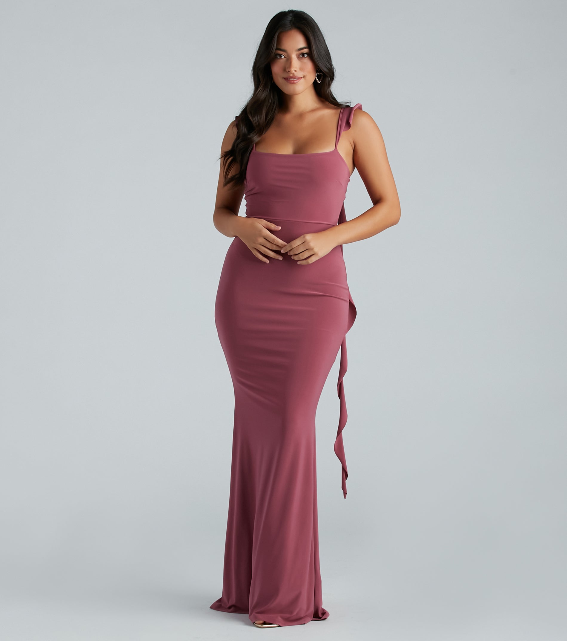 Premium Barbara Elegant Ruffle Mermaid Gown