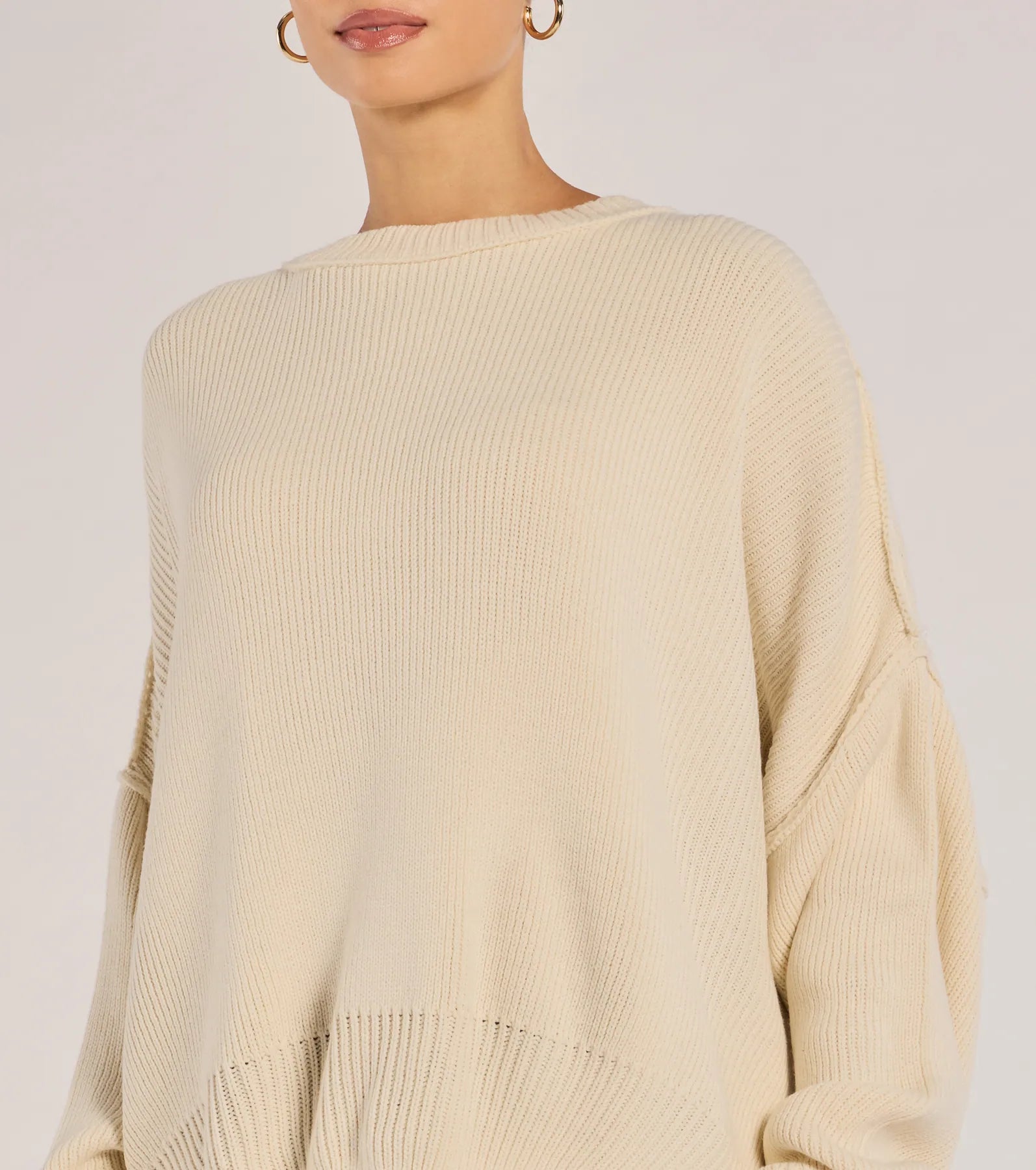 Ultimate Comfort Knit Pullover Sweater - Oversized Fit