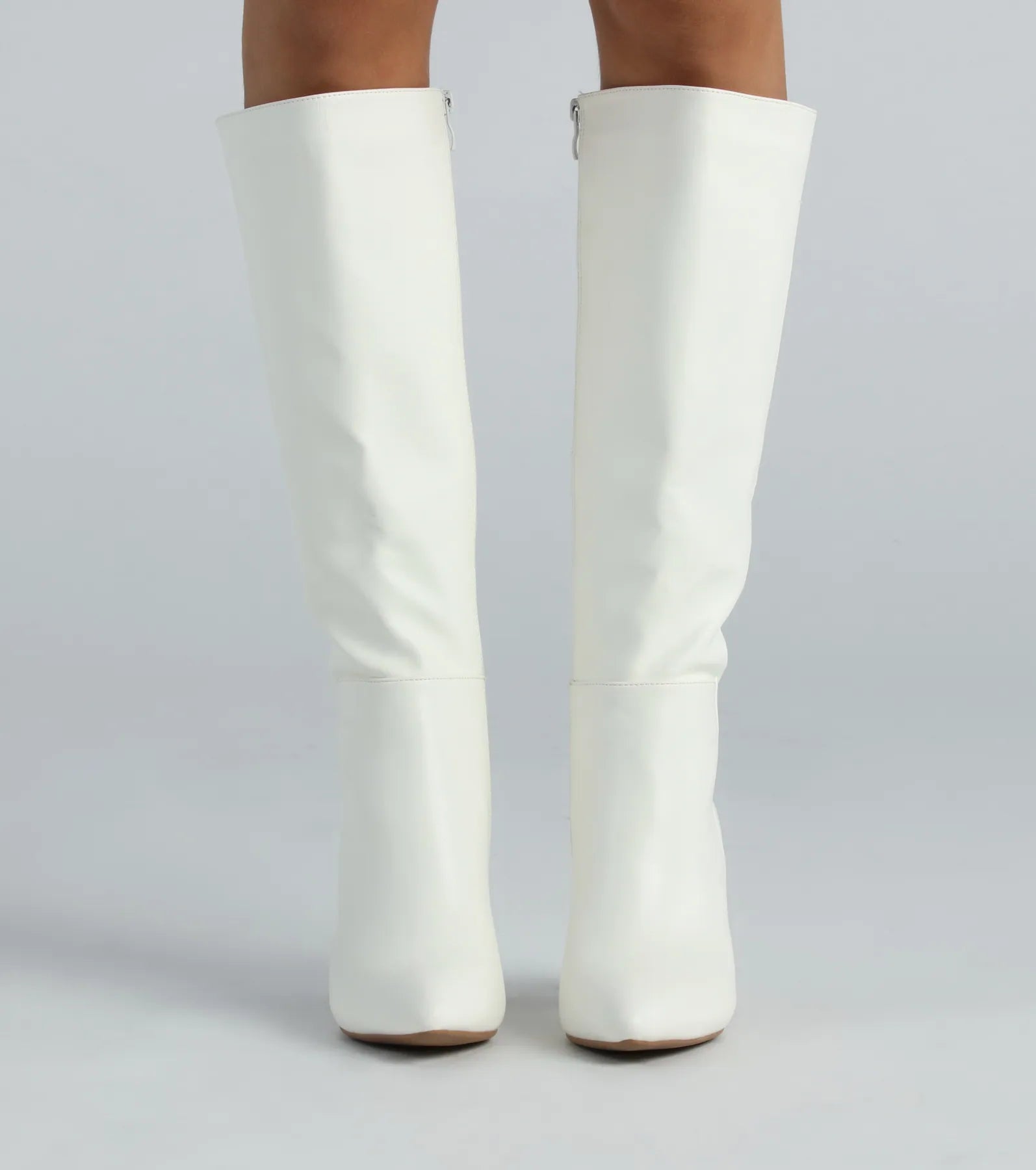 Ultimate Chic Under-The-Knee Boots - Premium Faux Leather