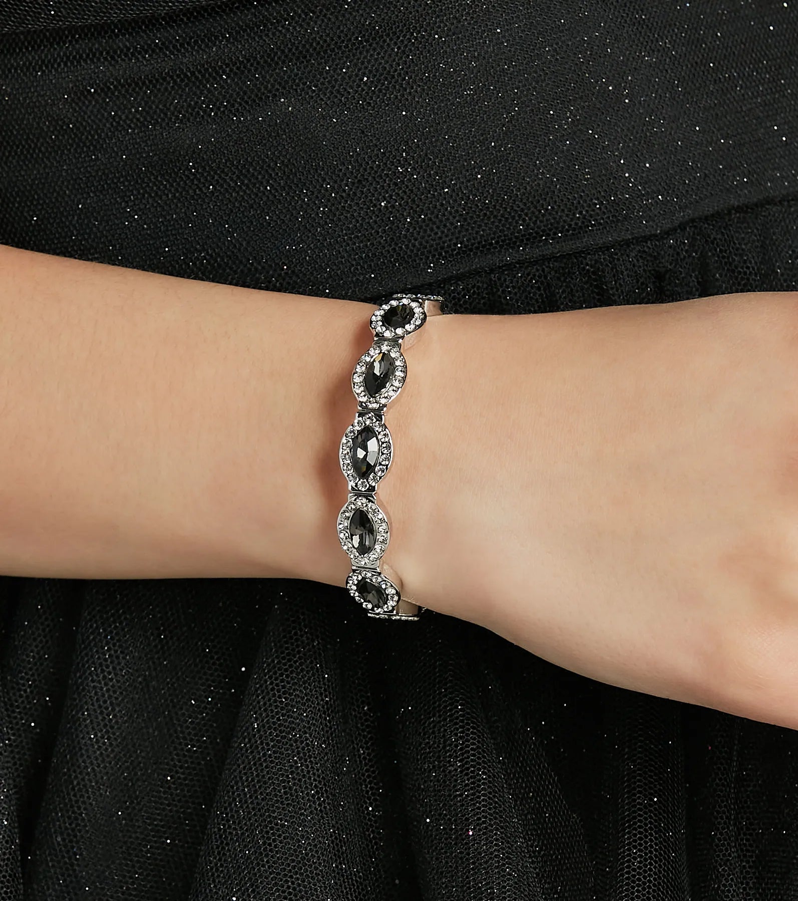 Ultimate Glam Rhinestone Stretch Bracelet