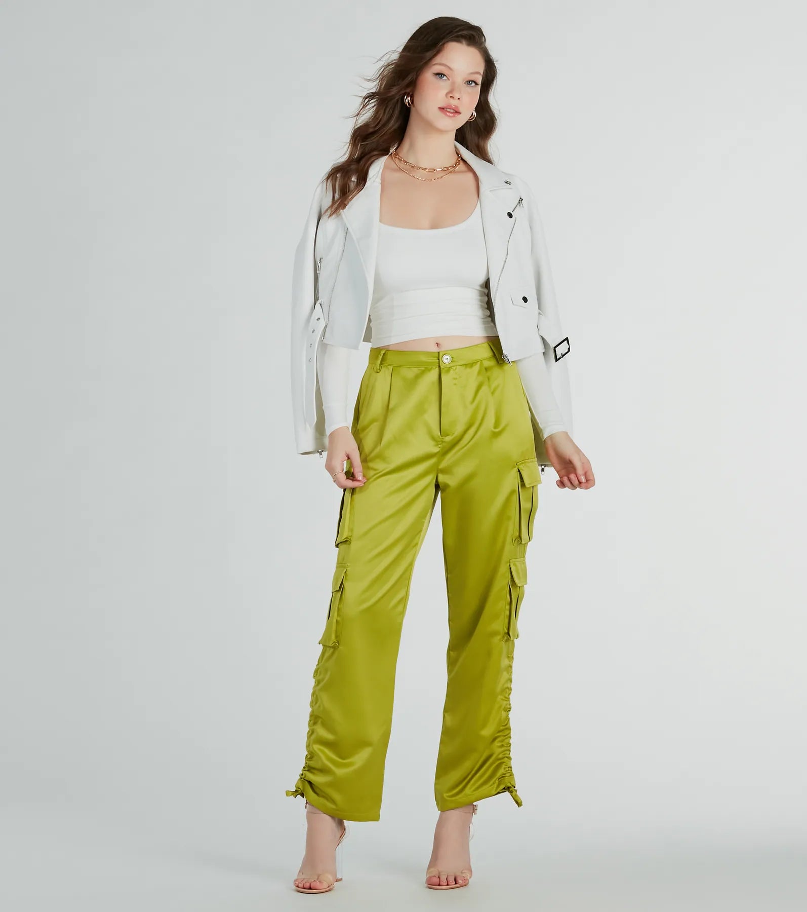 Ultimate Satin Cargo Pants - Trendy & Chic