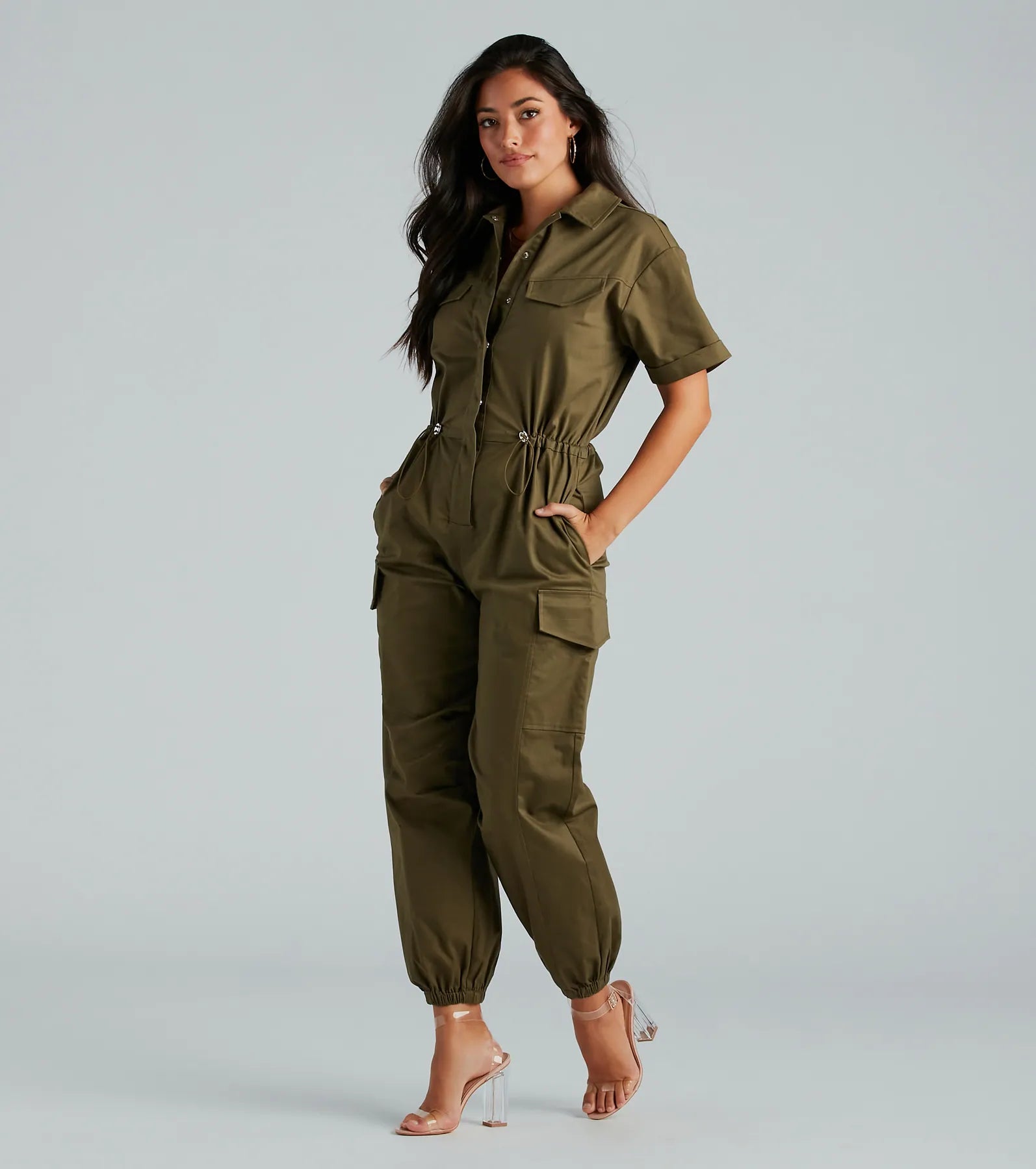 Premium Everyday Utility Cargo Jogger Jumpsuit - Upgrade Your Style