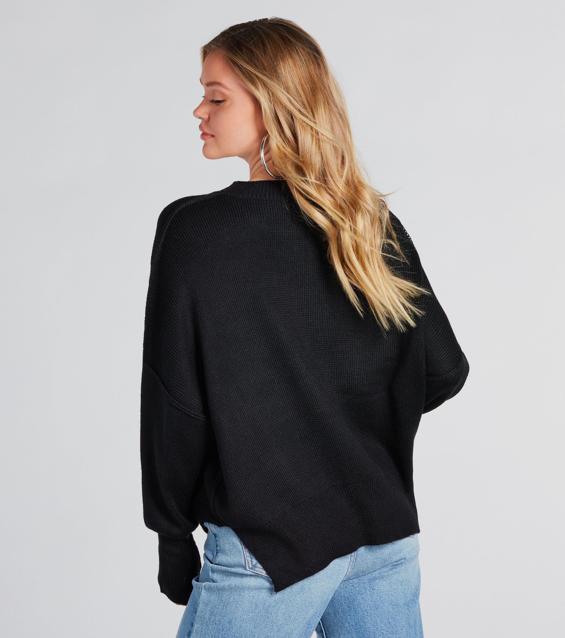 Ultimate Comfort Oversized Pullover Sweater - Good Vibes Collection