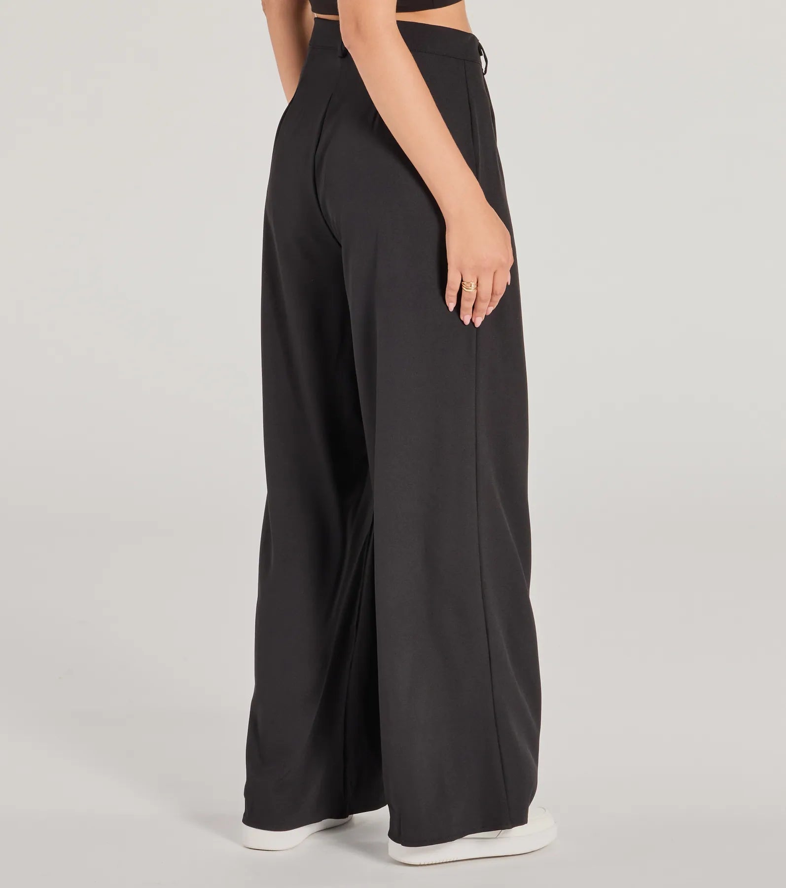 Premium High-Rise Wide Leg Trousers for Effortless Elegance