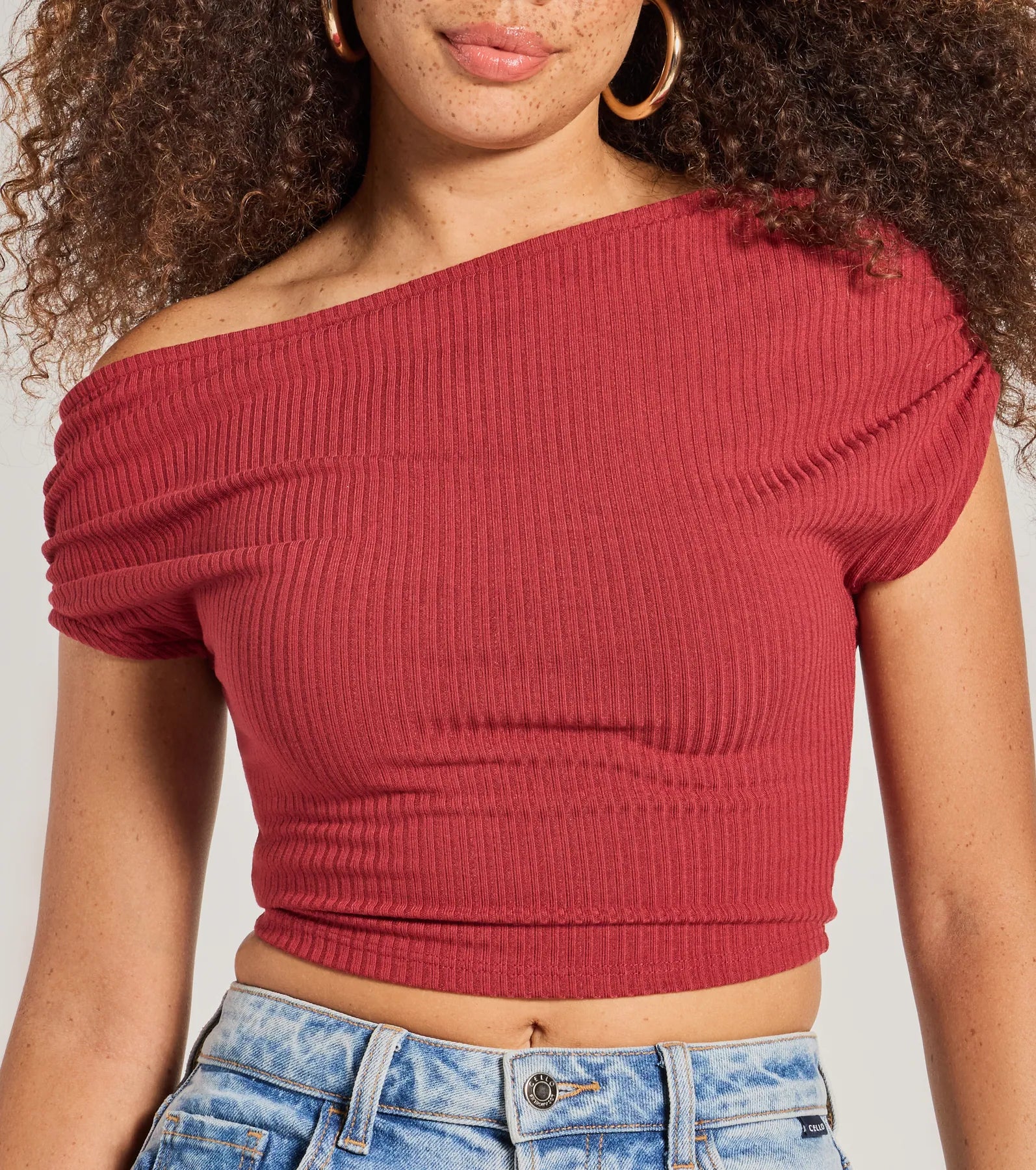 Ultimate Elevated Fave One-Shoulder Crop Top