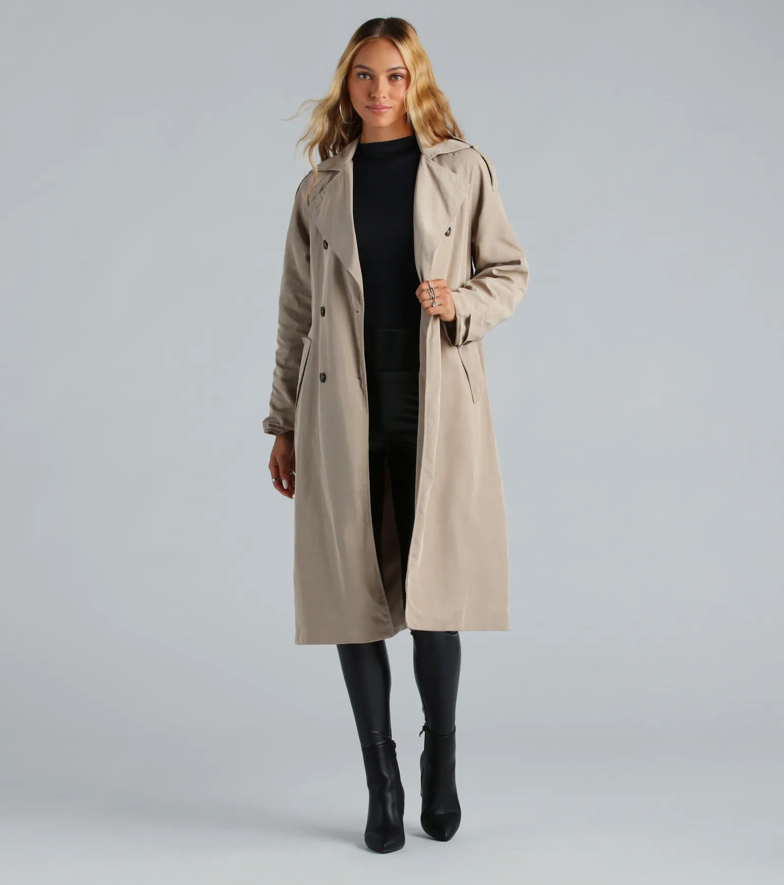 Ultimate Double Breasted Trench Coat - Premium Style & Comfort