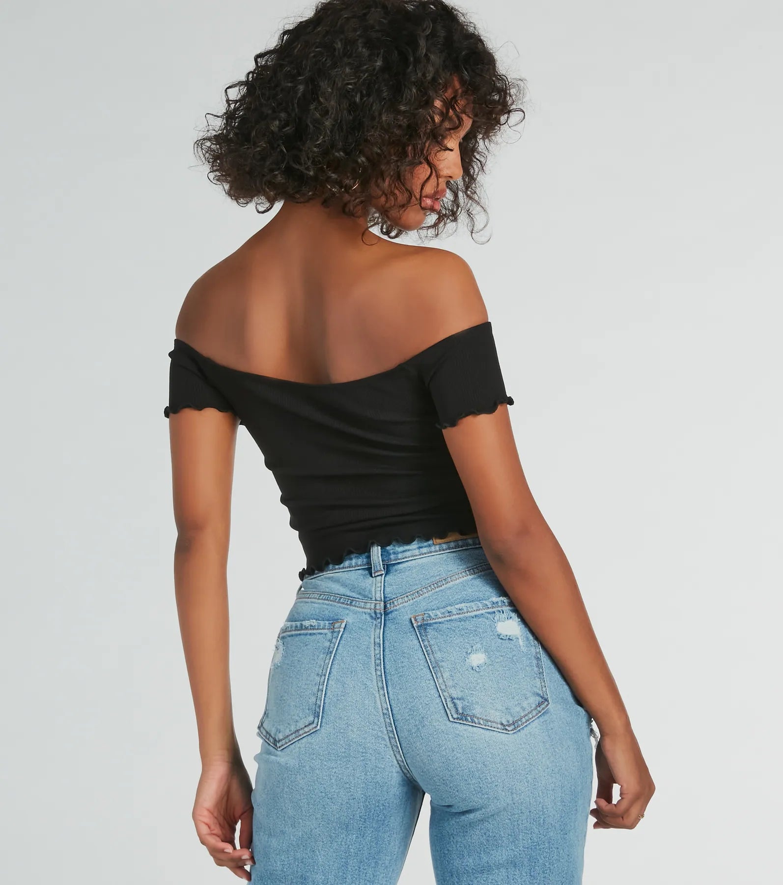 Ultimate Heat Wave Off-The-Shoulder Crop Top