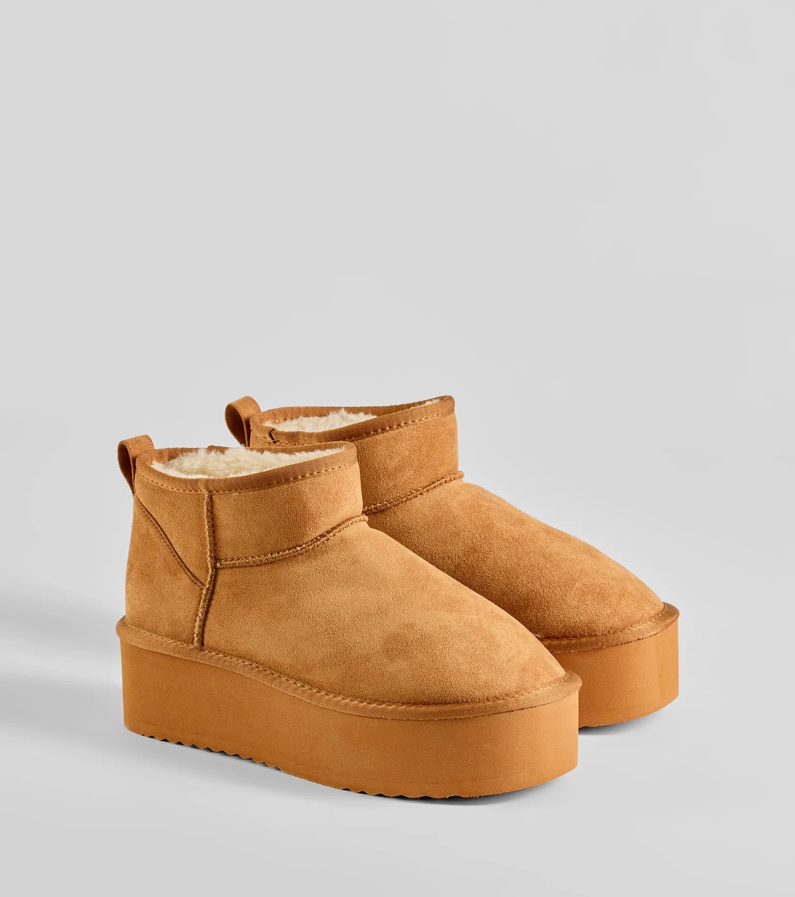 Ultimate Cozy Faux Sherpa Lined Platform Booties - Winter Comfort Essentials