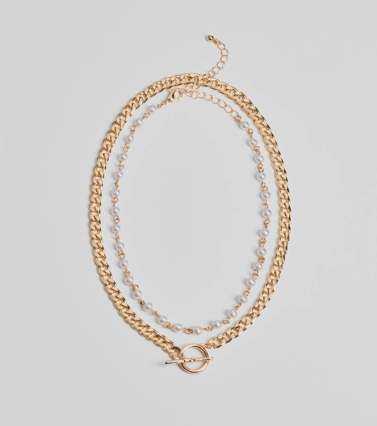 Ultimate Glamour Duo: Premium Layered Chain Necklace Set