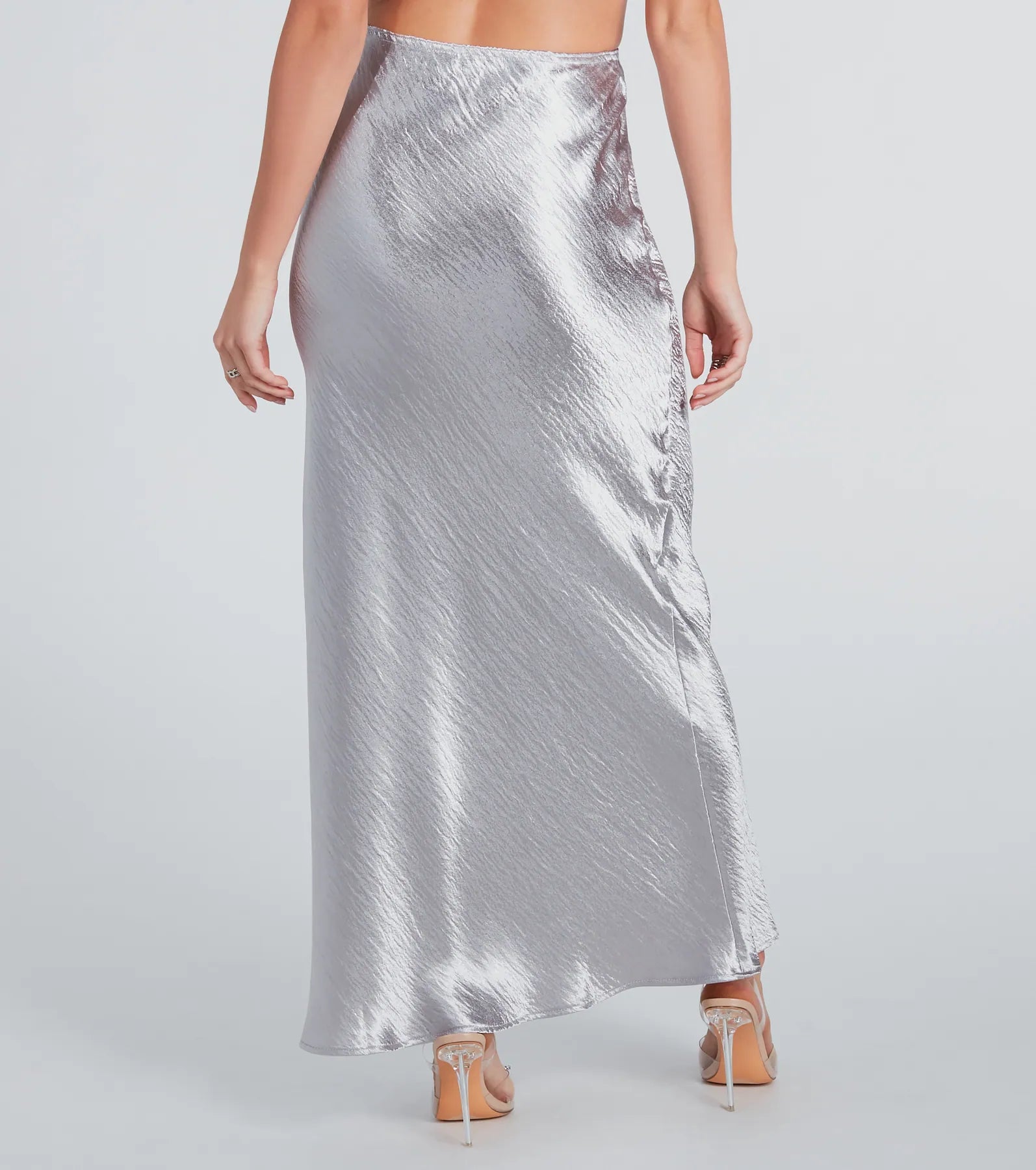 Ultimate Iconic Sheen Crinkle Satin Maxi Skirt