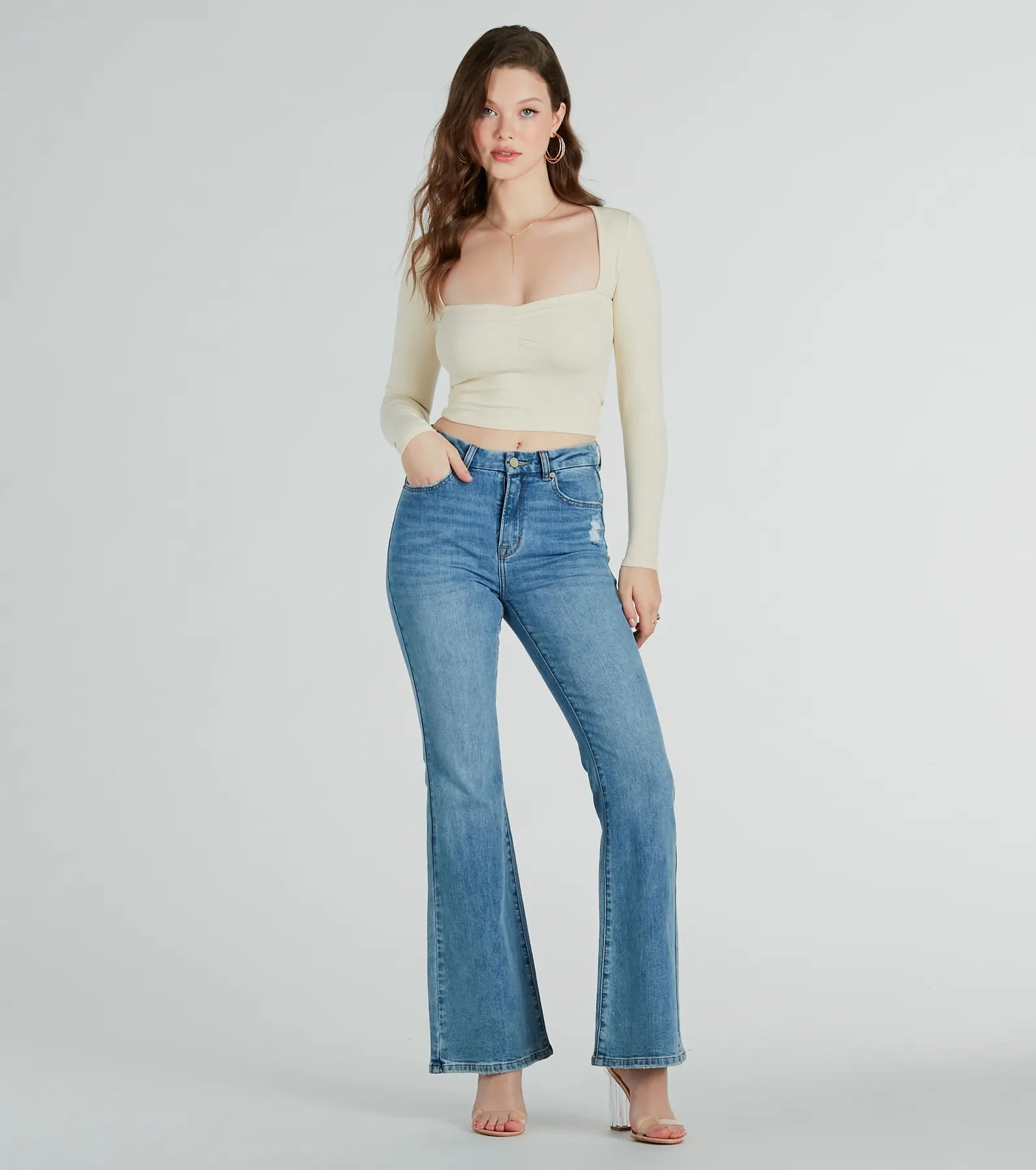 Premium High Waist Flare Jeans by Windsor Denim - Ultimate Weekend Style