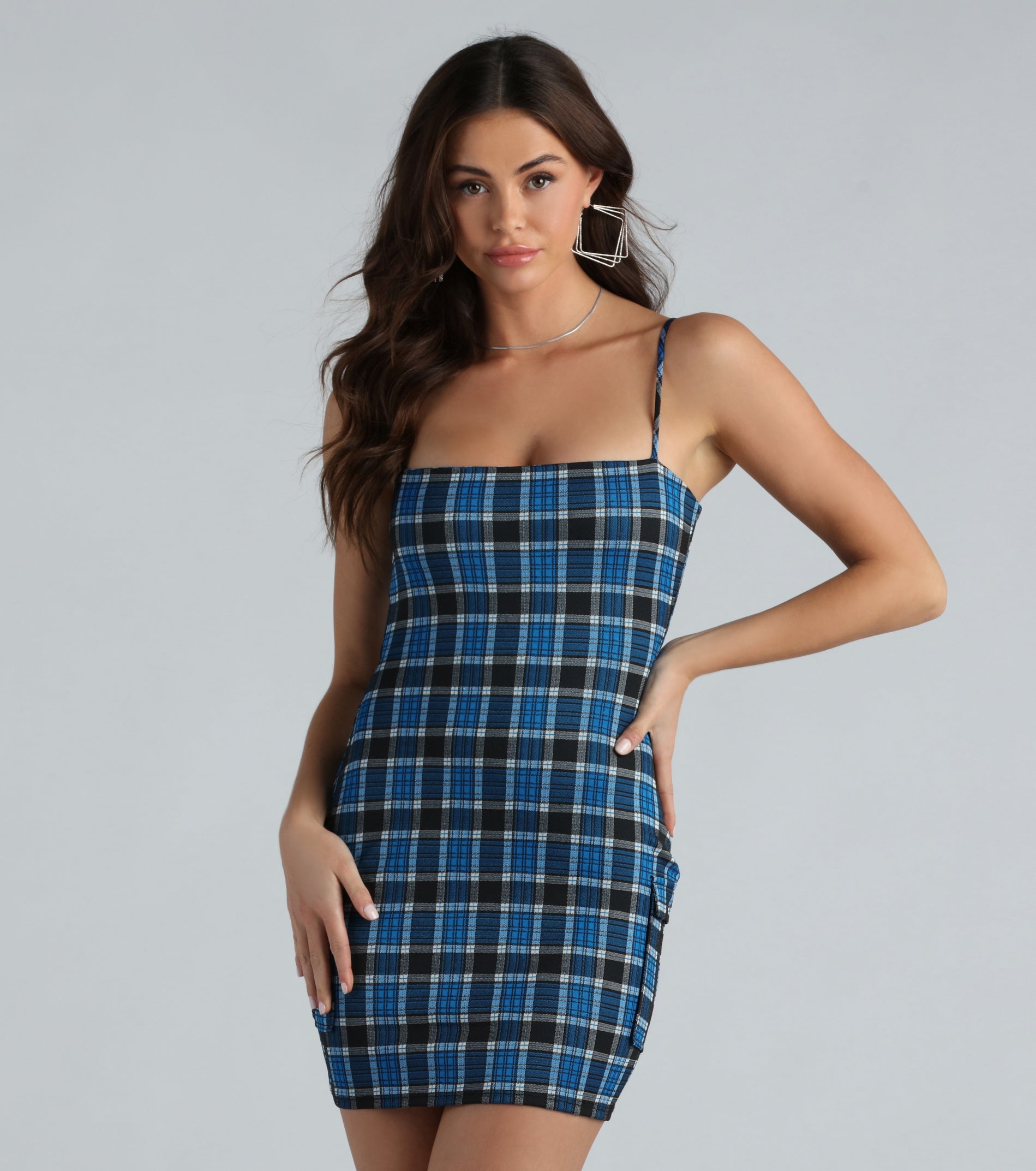 Ultimate Plaid Cargo Mini Dress - Stand Out in Style