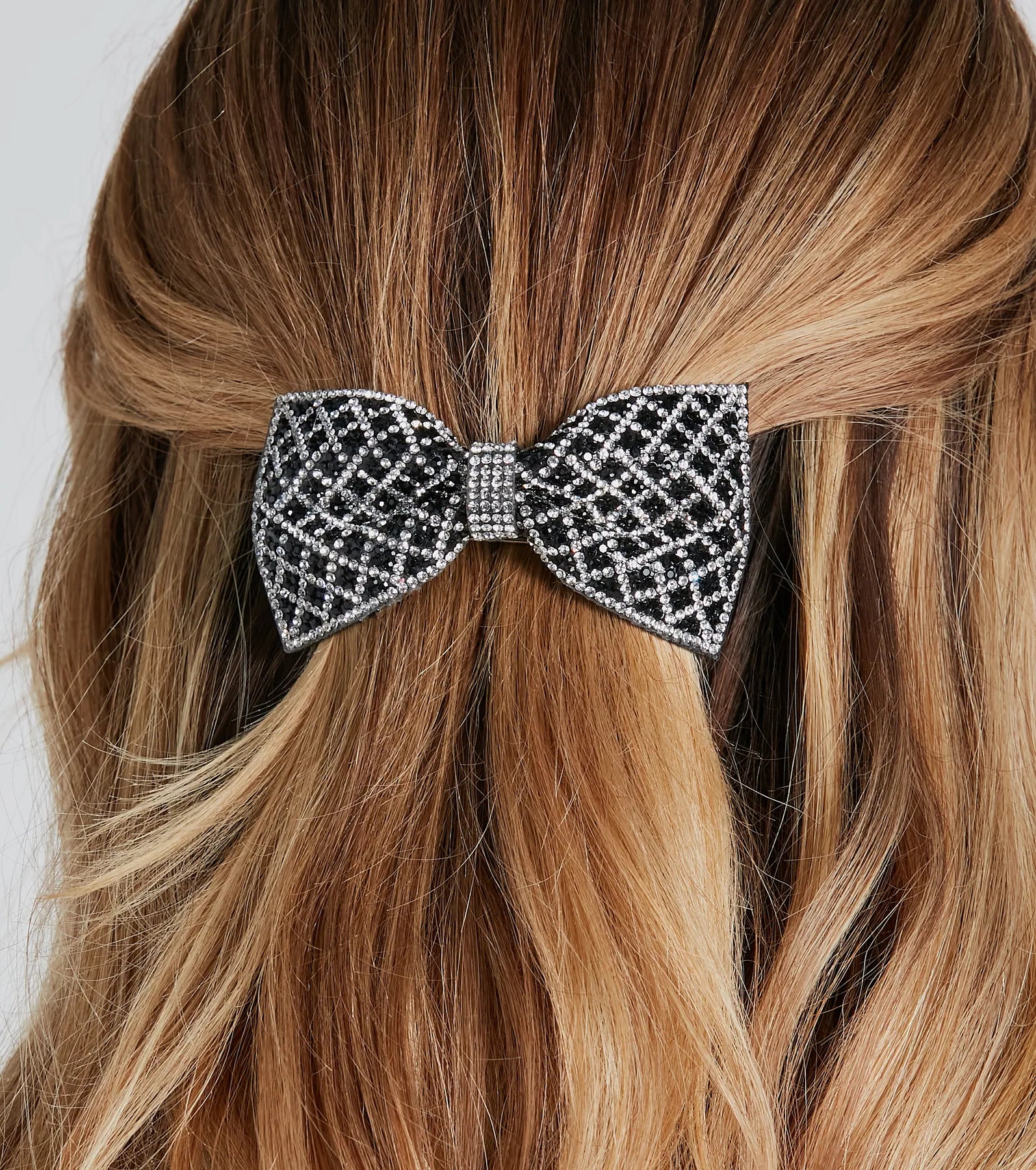 Premium Rhinestone Bow Barrette - Ultimate Glam Hair Accessory