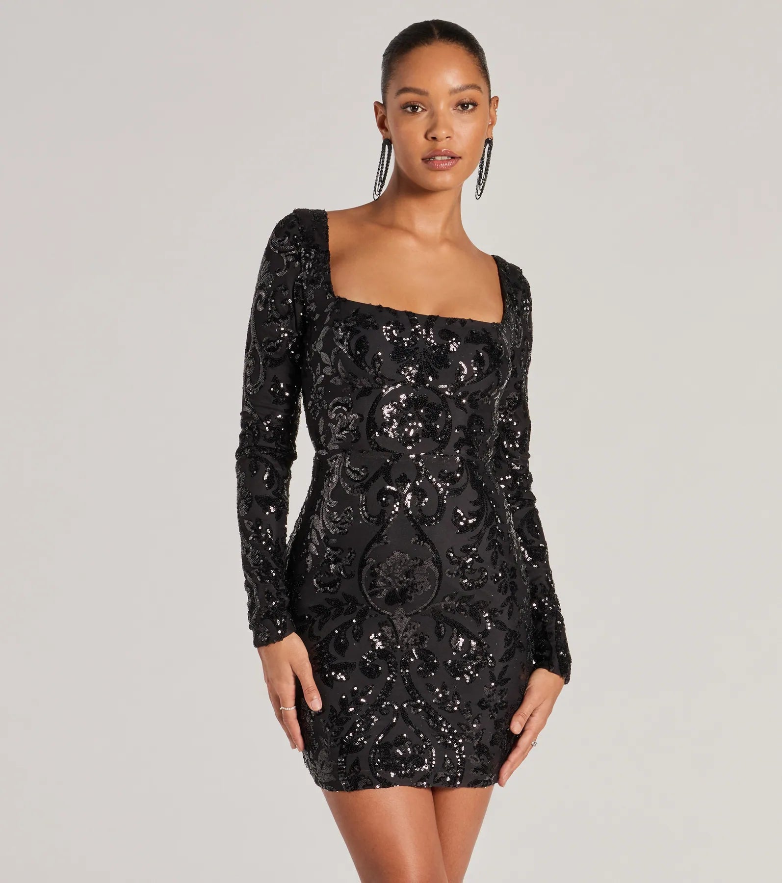 Premium Janine Lace-Up Sequin Party Dress | Ultimate Glamour for Special Occasions