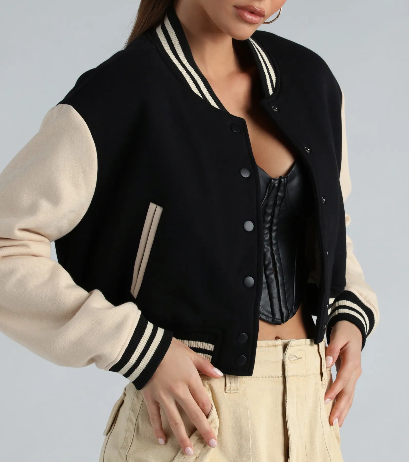 Premium All-Star Sherpa-Lined Varsity Jacket