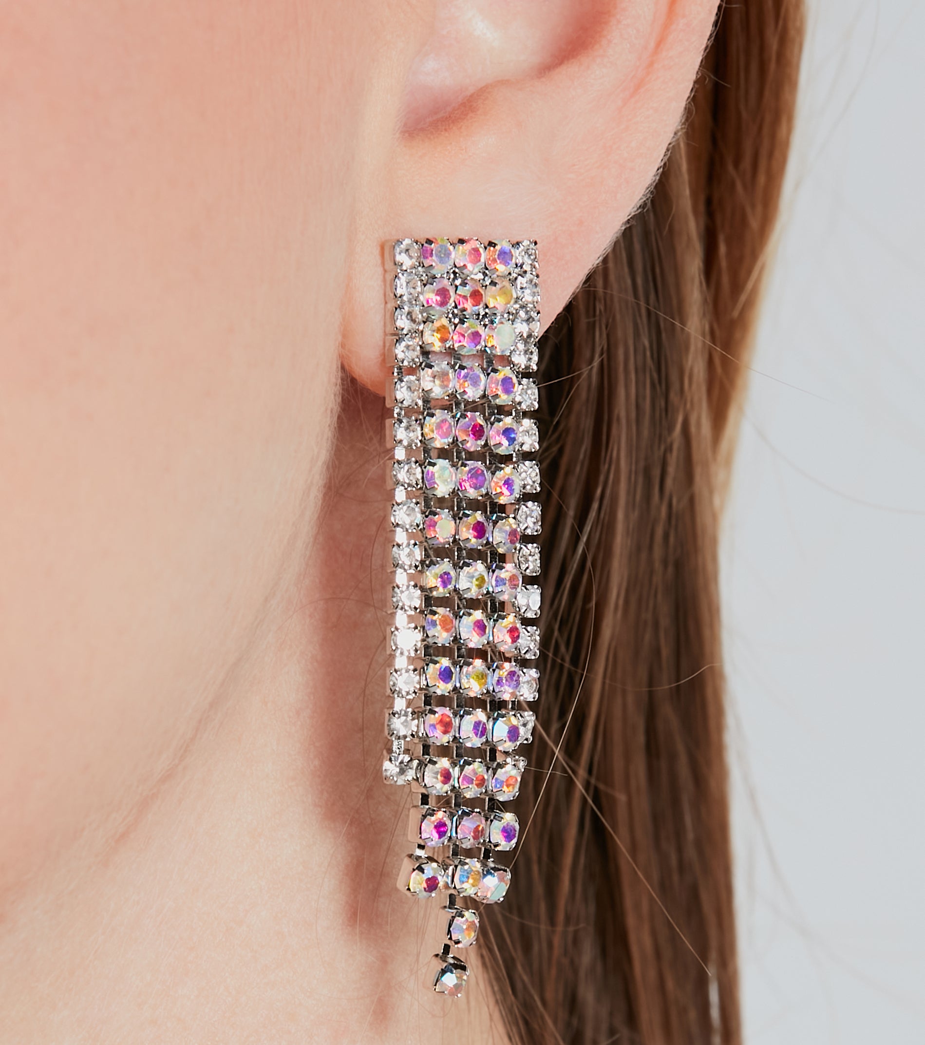 Ultimate Glam Rhinestone Necklace & Earrings Set – Sparkle in Style
