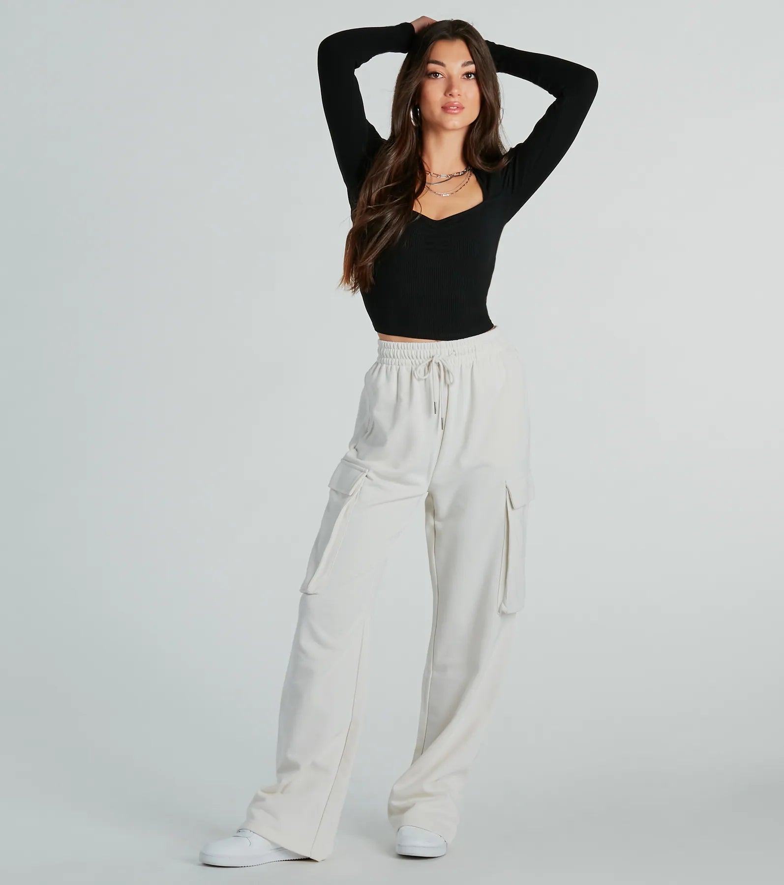 Ultimate Elevated Wide-Leg Cargo Sweatpants - Premium Comfort & Style