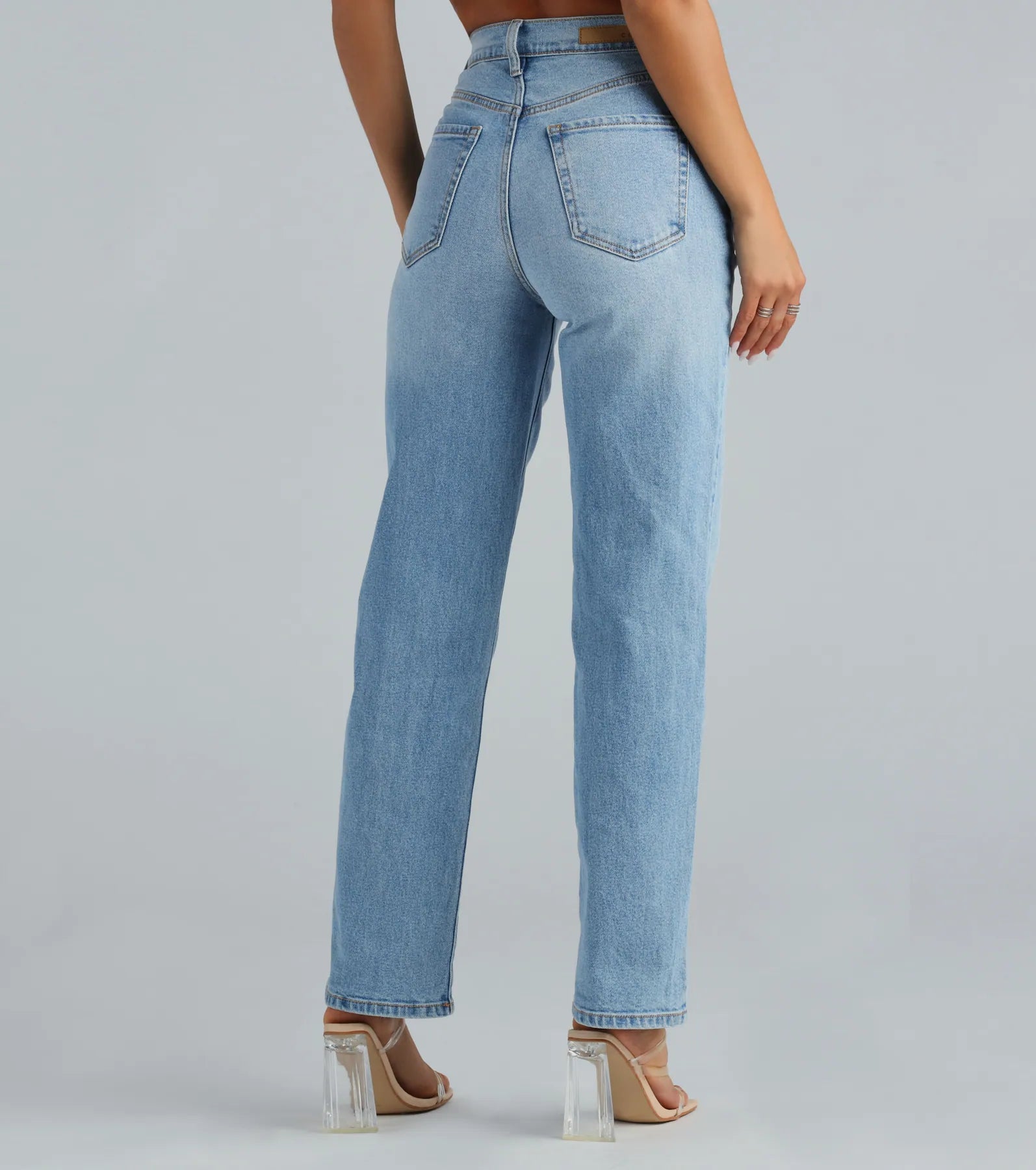 Premium High-Rise Straight-Leg Boyfriend Jeans - Ultimate Comfort & Style