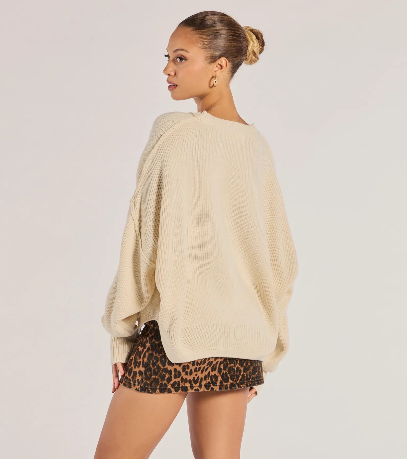 Ultimate Comfort Knit Pullover Sweater - Oversized Fit